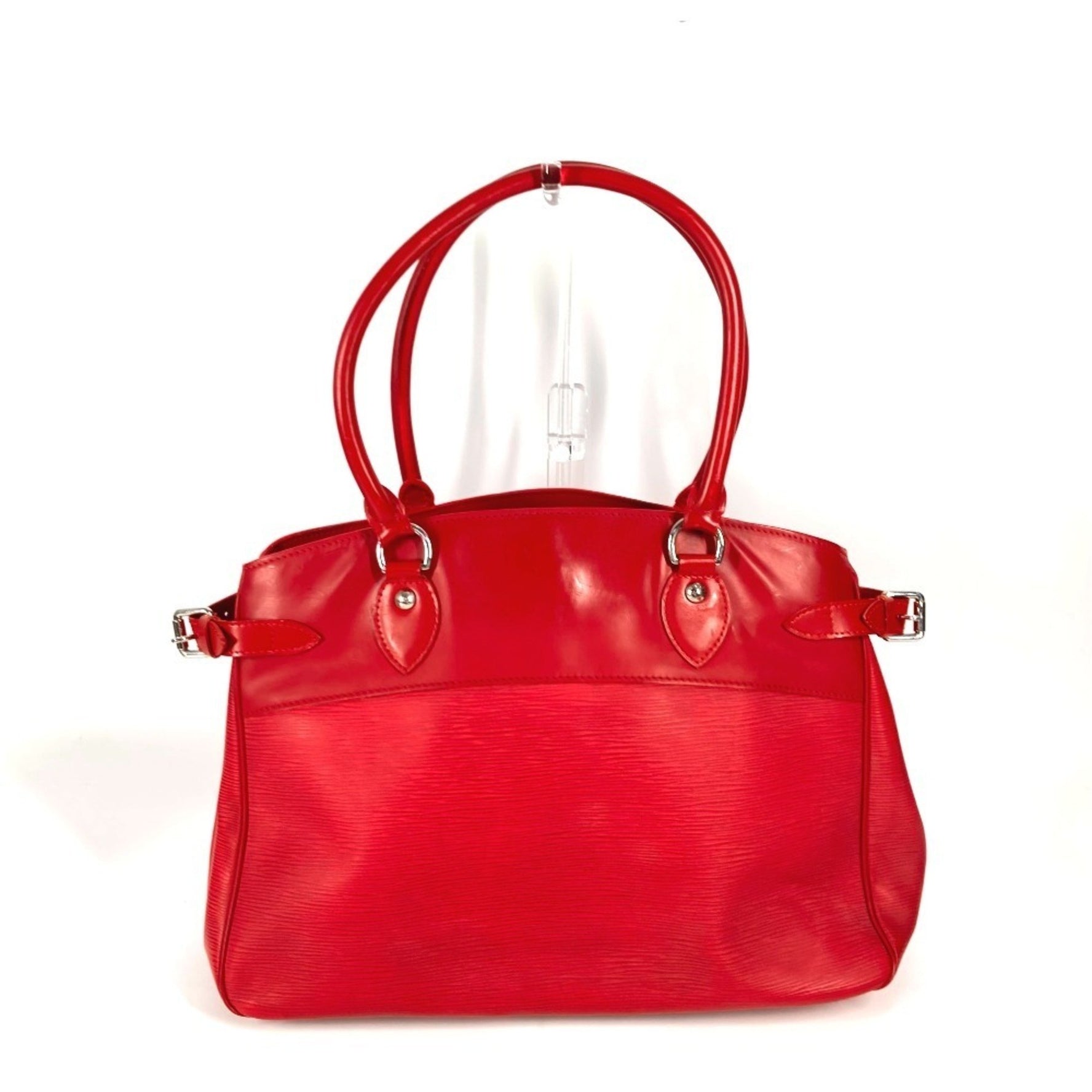 Louis Vuitton Epi Passy PM Tote Bag Shoulder Handbag Leather Red