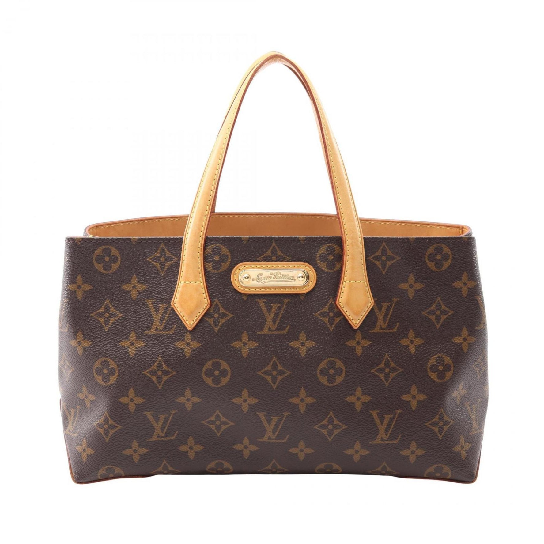 Louis Vuitton Wilshire PM Handbag, PVC-Coated Canvas and Leather, Monogram