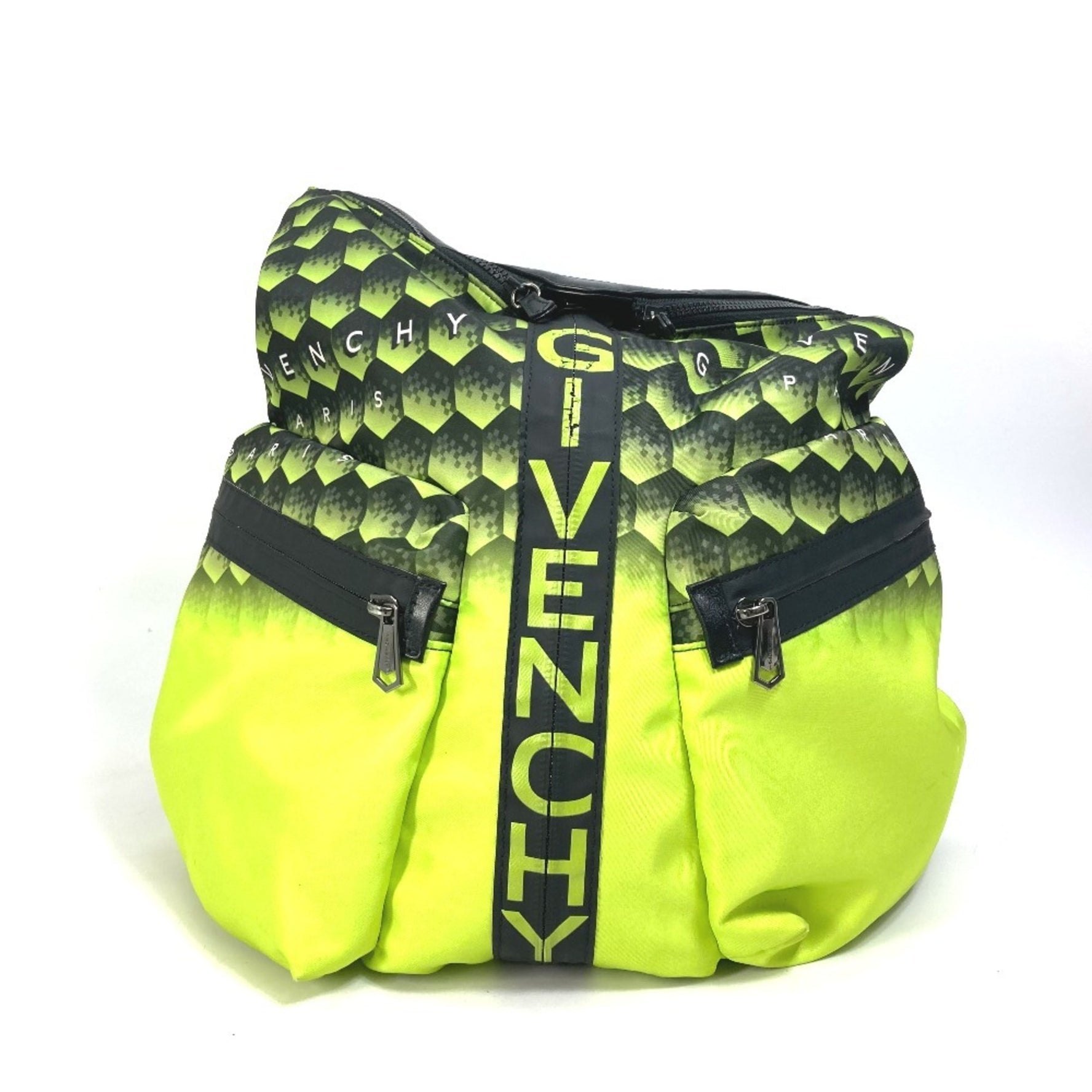 GIVENCHY Logo Backpack, Nylon, Yellow