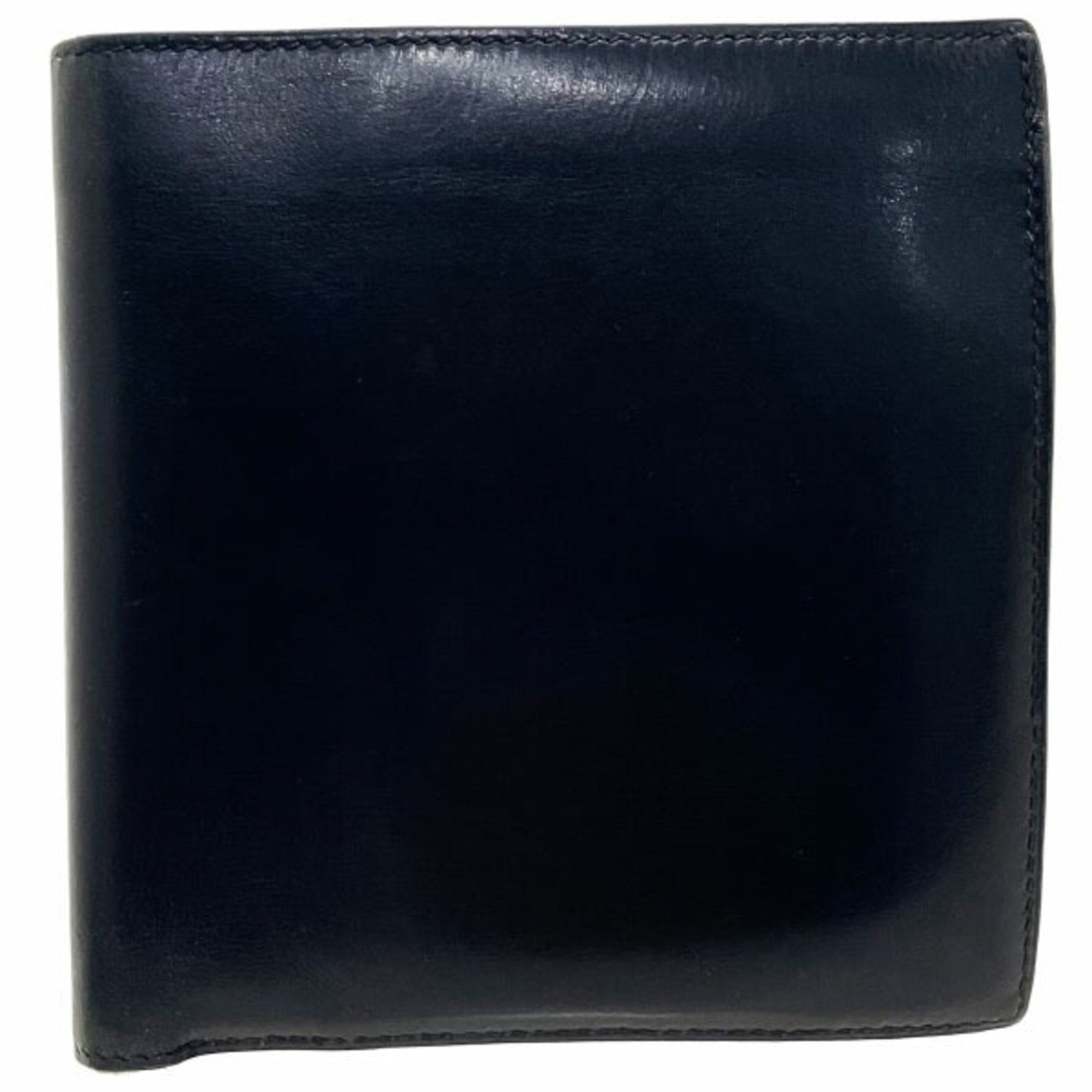 Hermes Wallet Bi-fold Leather ○E Engraved Compact