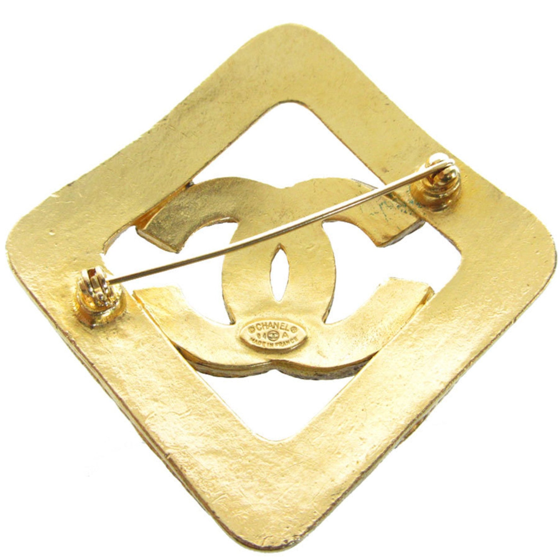 CHANEL Brooch Coco Mark Metal