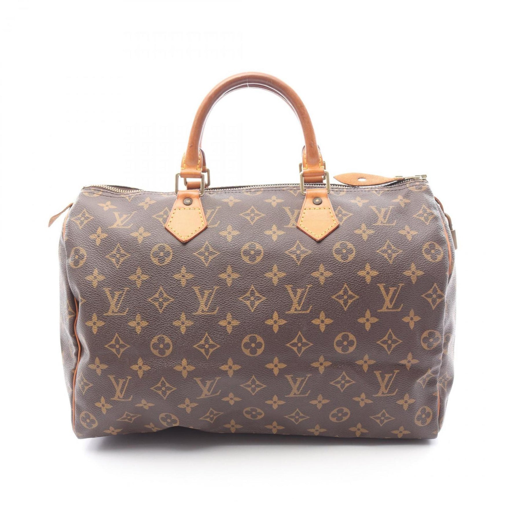 Louis Vuitton Speedy 35 Handbag, Coated Canvas and Leather, Monogram, Brown