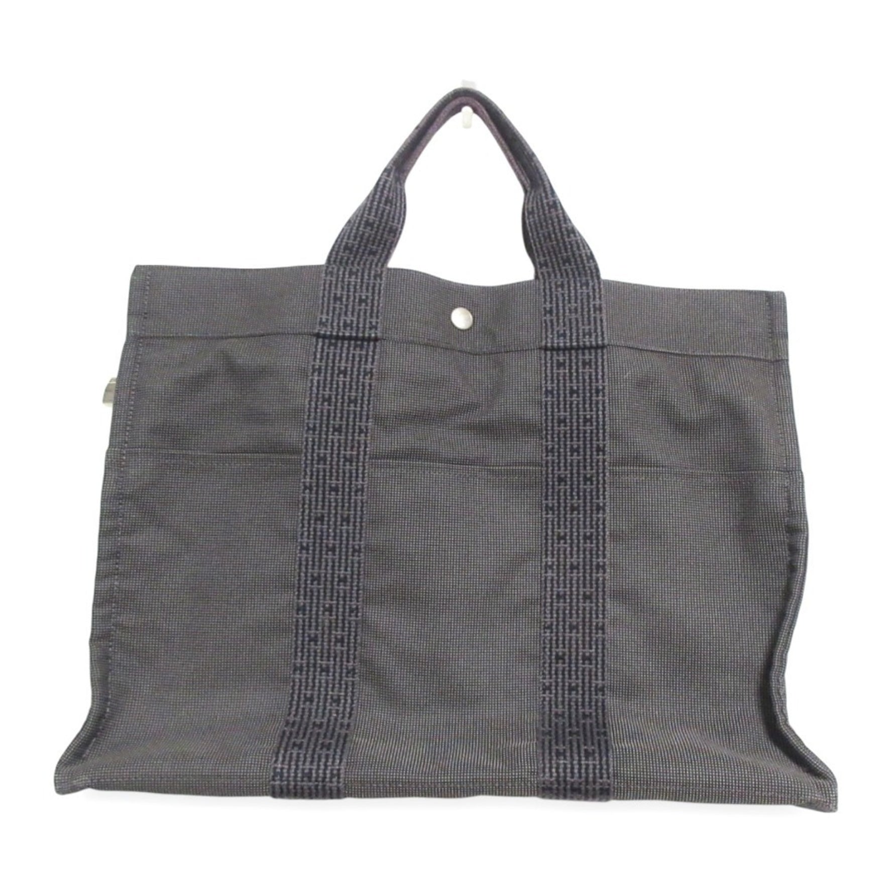 HERMES Air Line Canvas Tote Bag MM Men's