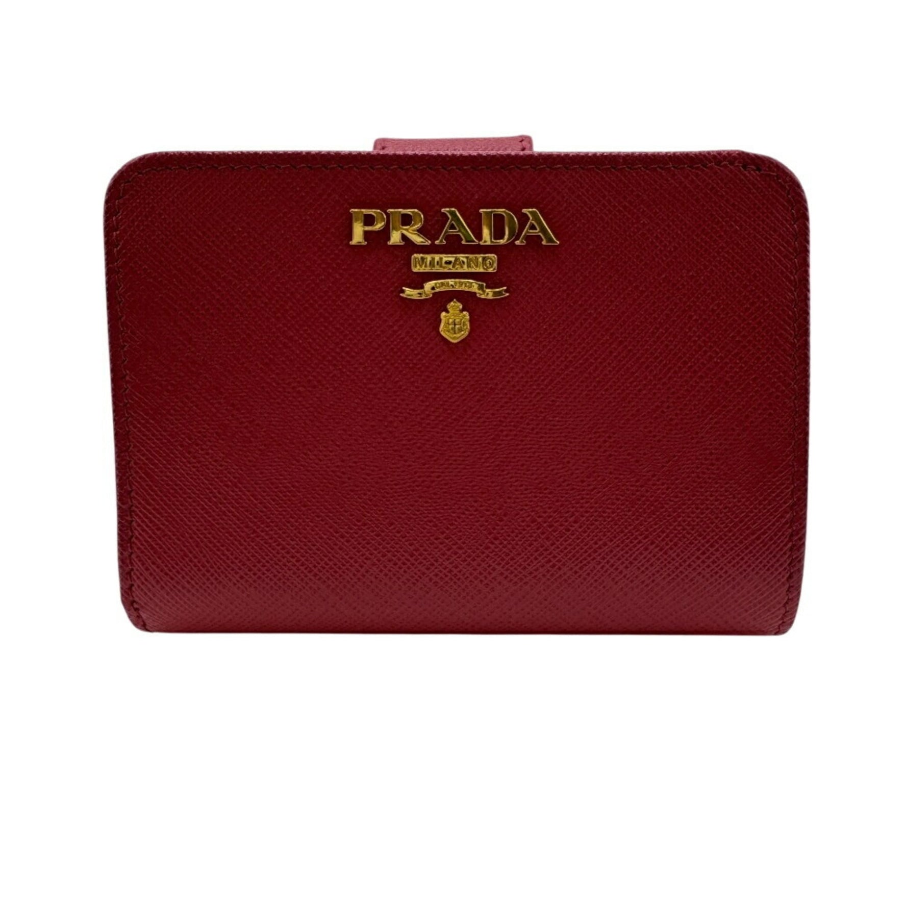 PRADA Compact Saffiano Bifold Wallet