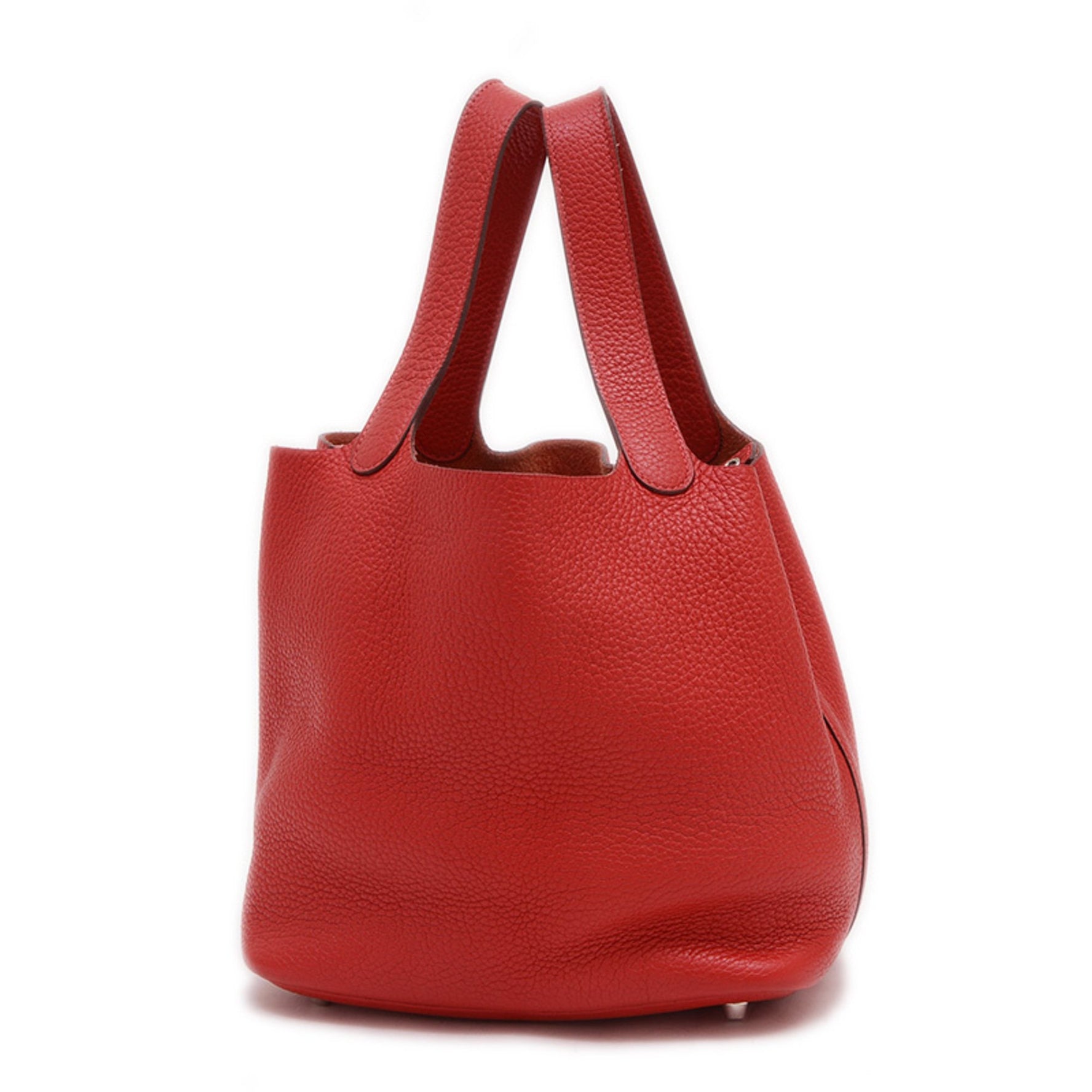 Hermes Hermès Picotin Lock MM 22 Handbag in Taurillon Rouge Cazac with Q Stamp (Complementary Colors Available)