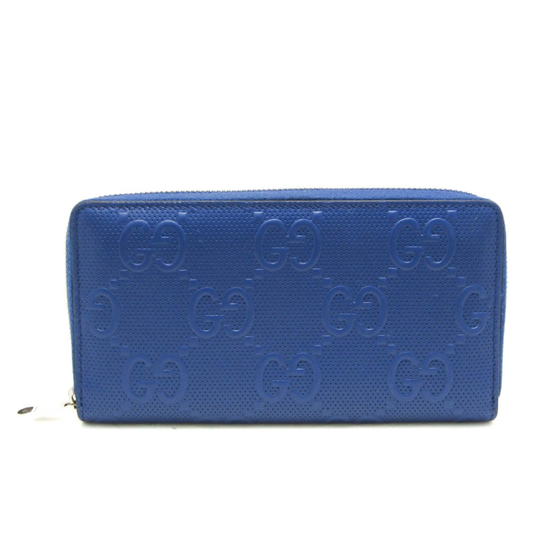 Gucci GG Embossed Men,Women Leather Long Wallet (bi-fold)