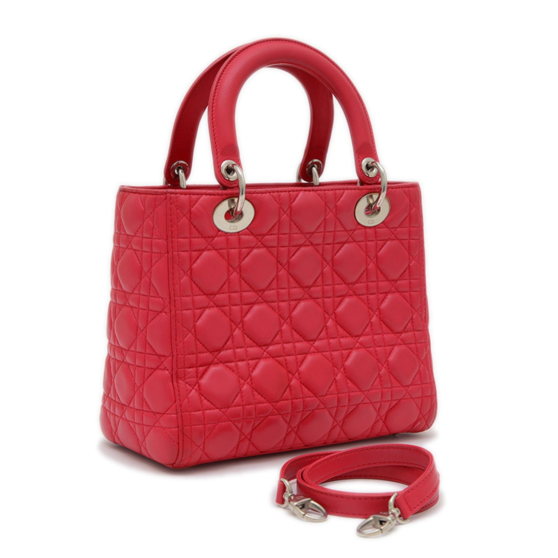 Christian Dior Dior Lady Cannage Shoulder Bag in Lambskin