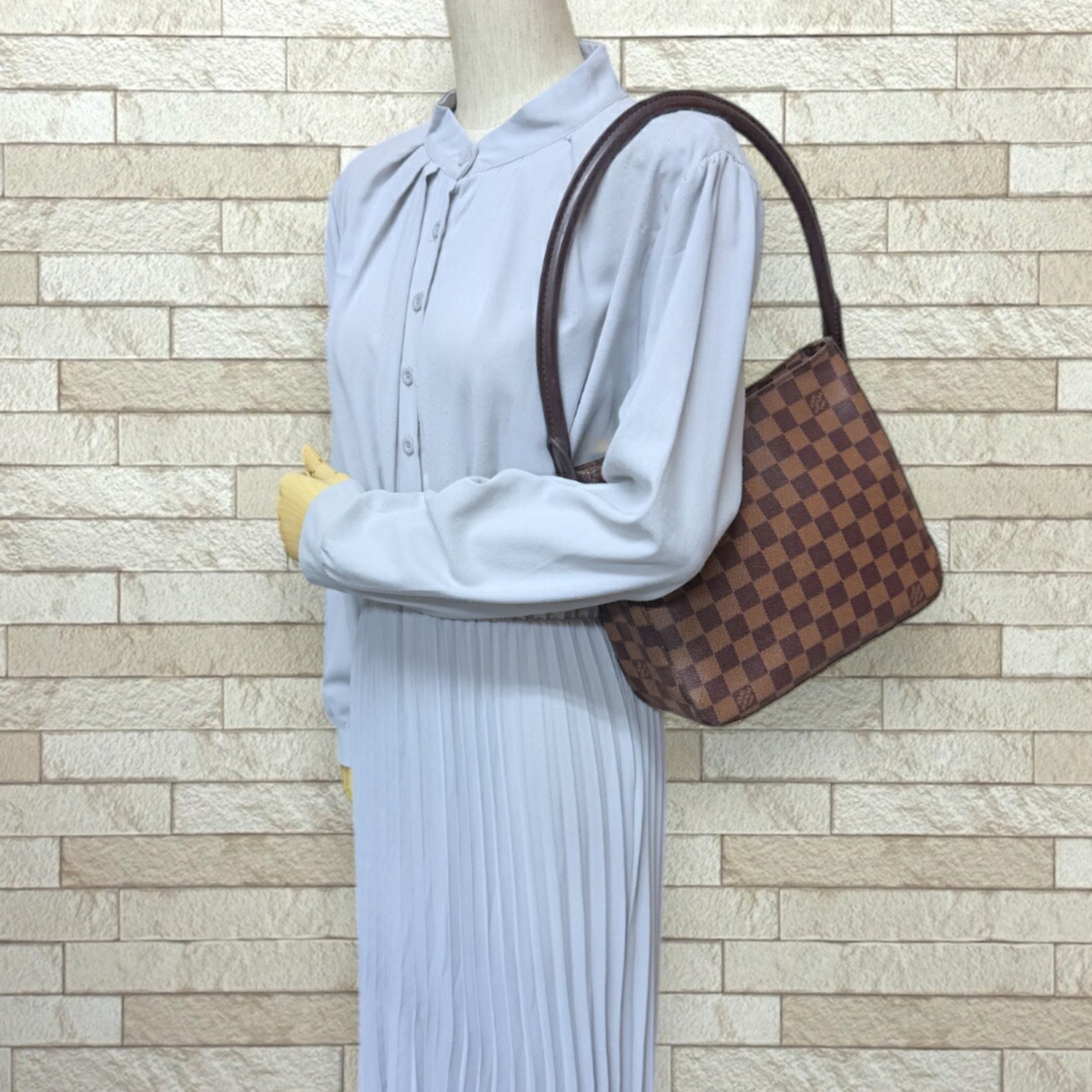 Louis Vuitton Looping MM SPO Damier Shoulder Bag Canvas