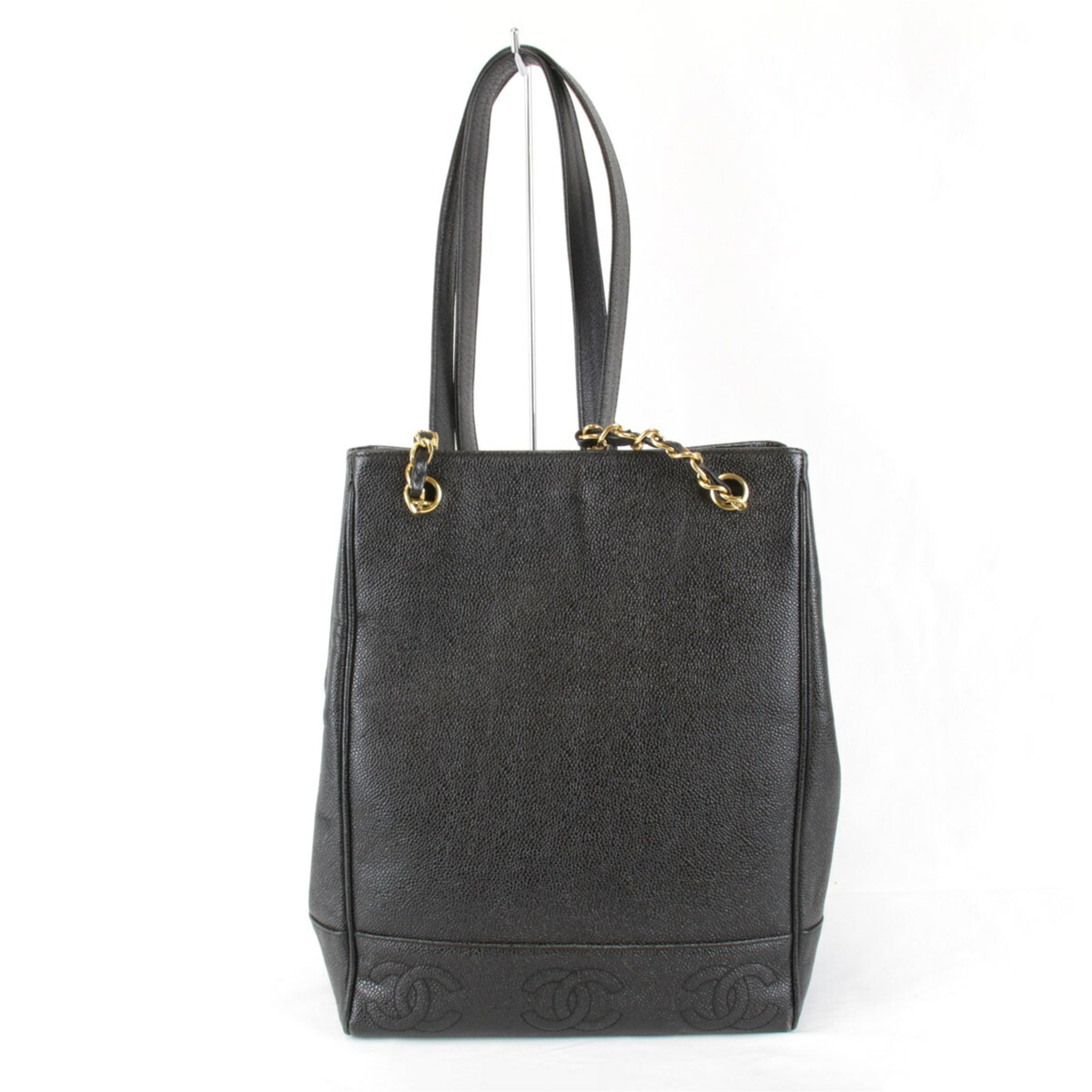 CHANEL Triple Coco Shoulder Bag Leather