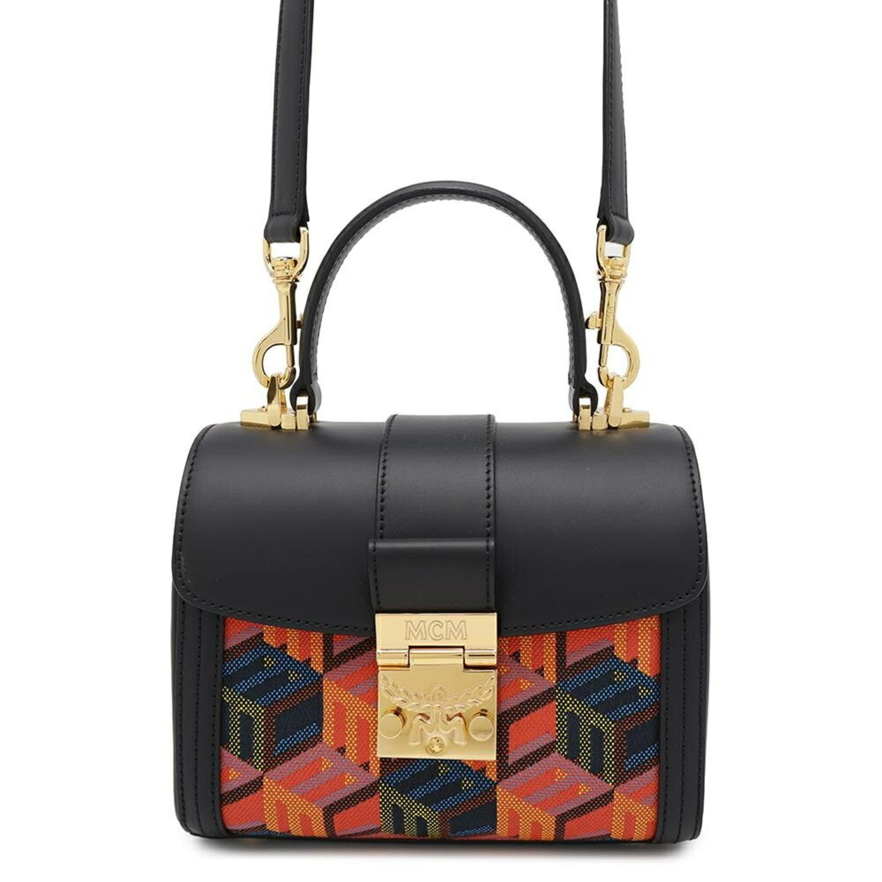 MCM Handbag Cubic Small Shoulder Bag Black