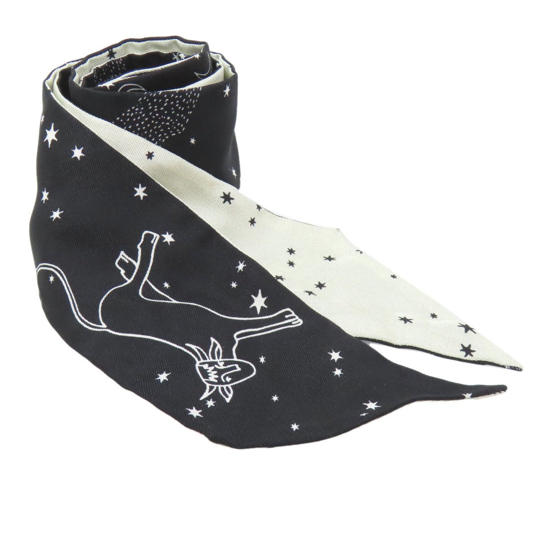 Christian Dior Mitzah Constellation Print Silk Scarf/Muffler