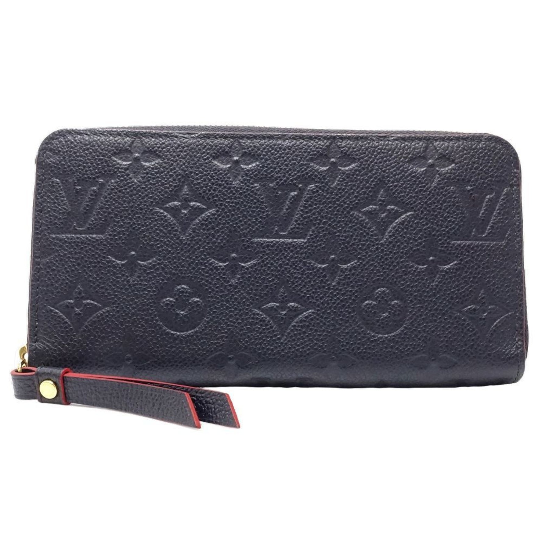 Louis Vuitton Long Wallet Zippy Monogram Empreinte Marine Rouge