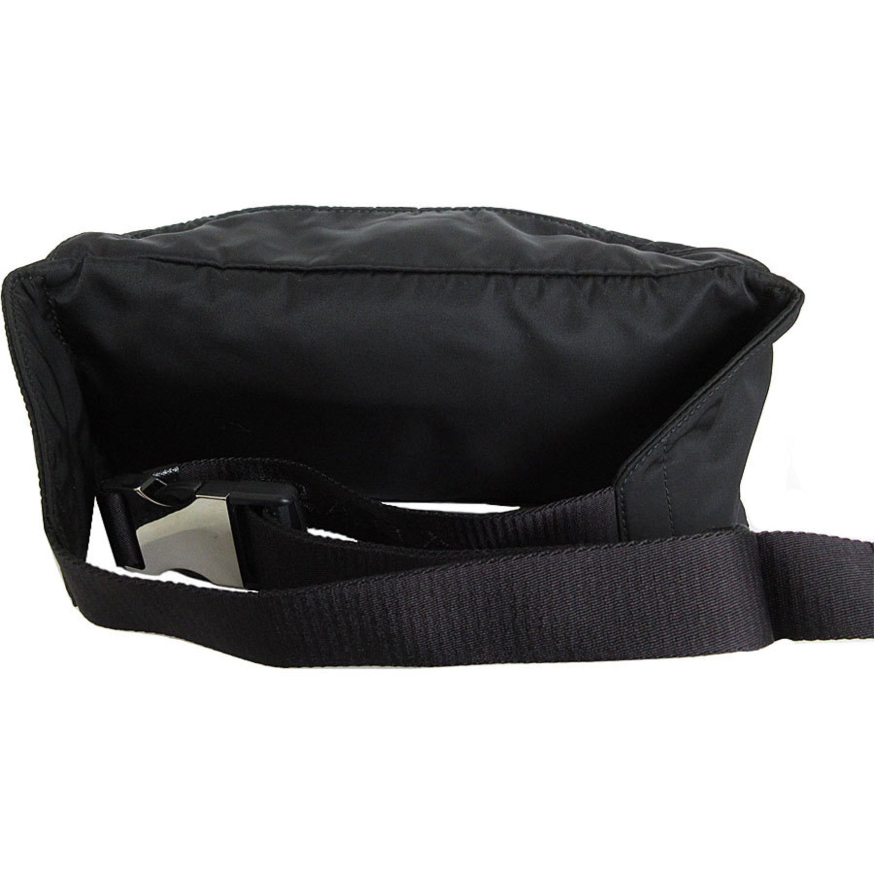 PRADA Body Bag Nylon Black Silver Men's s0423f