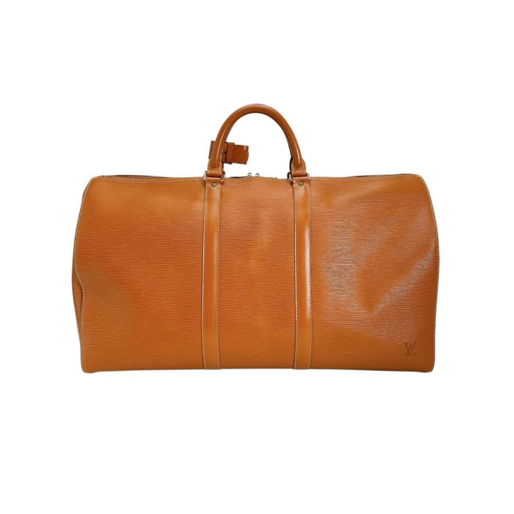 Louis Vuitton Boston bag Travel Epi Keepall 50 leather Zipangu Gold