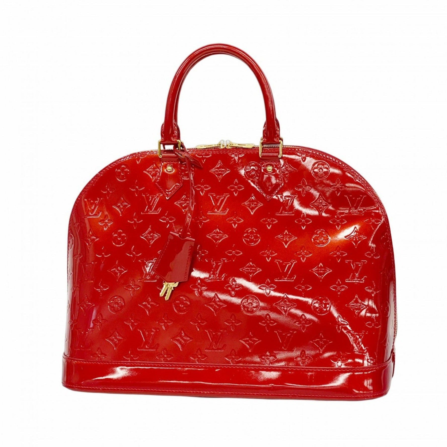 Louis Vuitton Vernis Alma GM Handbag Pomme d'Amour