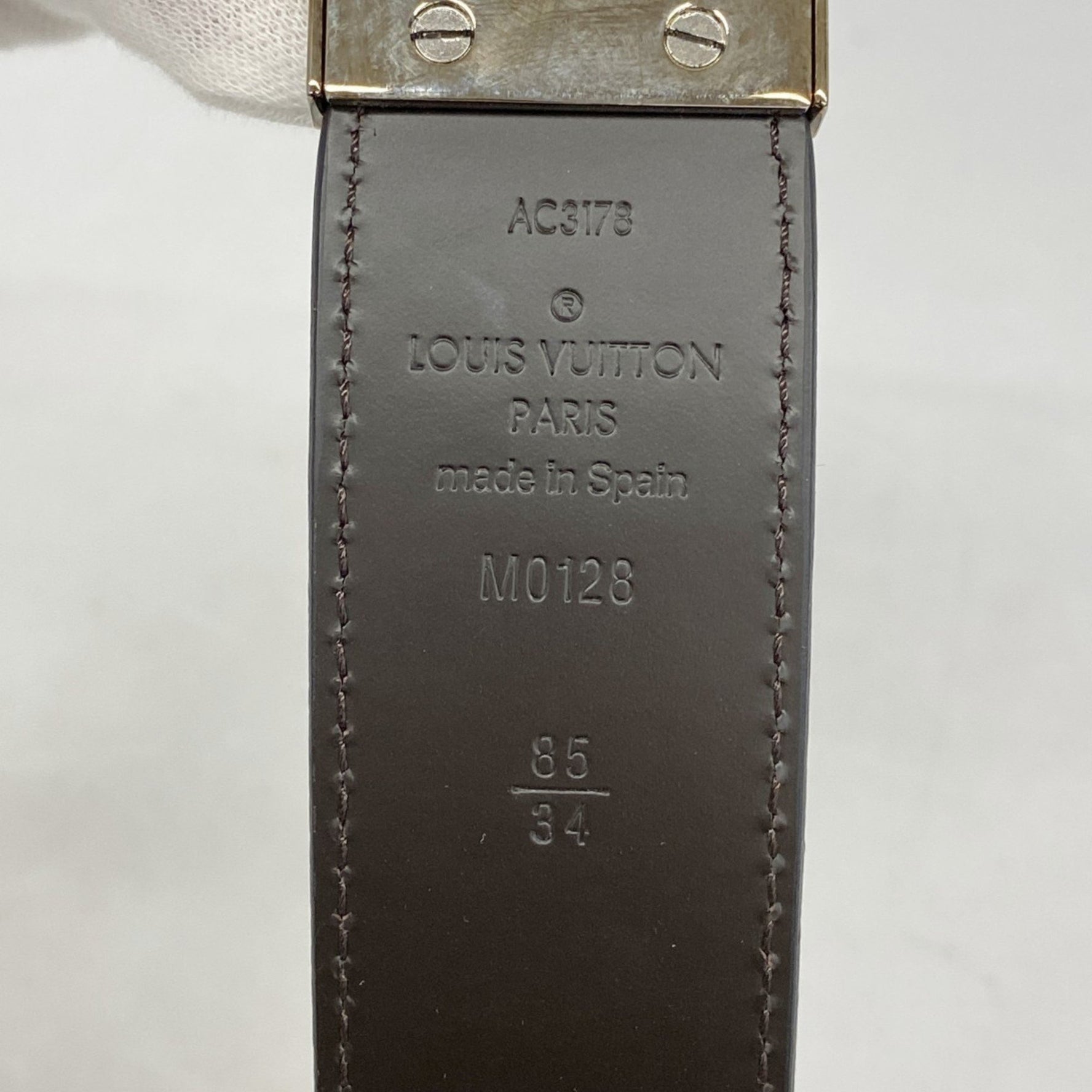 Louis Vuitton Epi Sentul Slender Belt