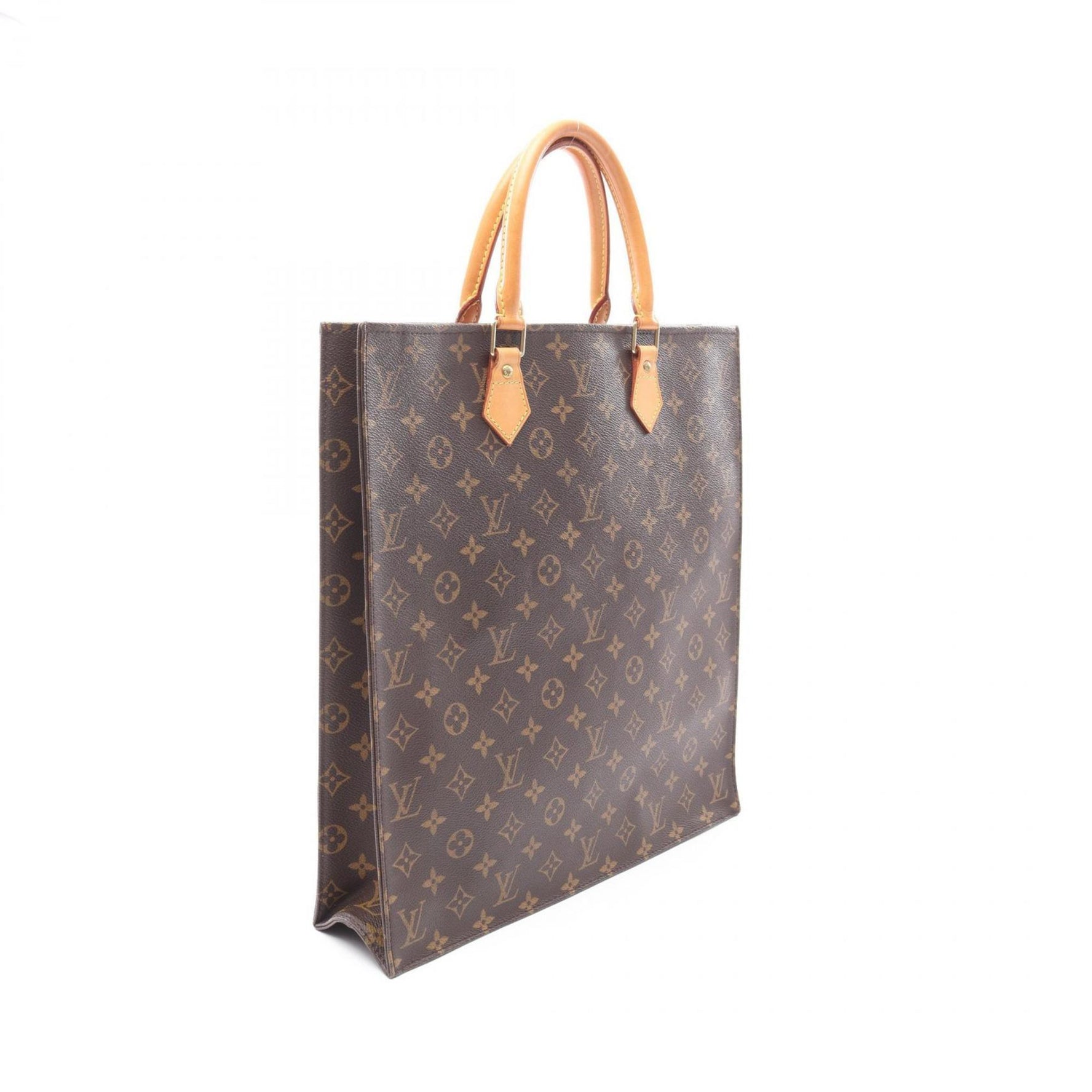 Louis Vuitton Sac Plat Tote Bag, Coated Canvas and Leather, Monogram
