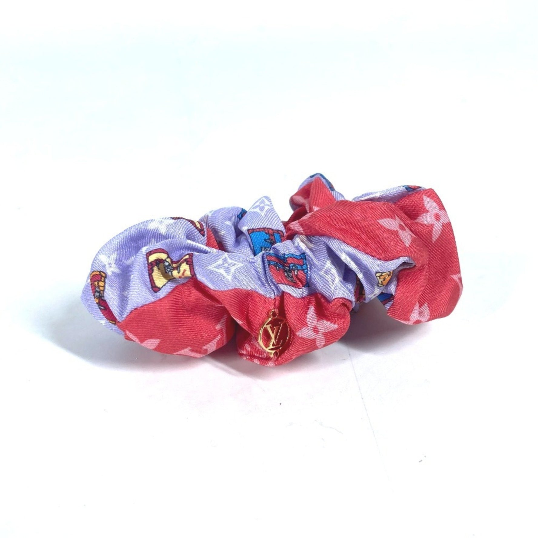 Louis Vuitton Monogram Scrunchie Set (1 circle only) Hair Tie Silk
