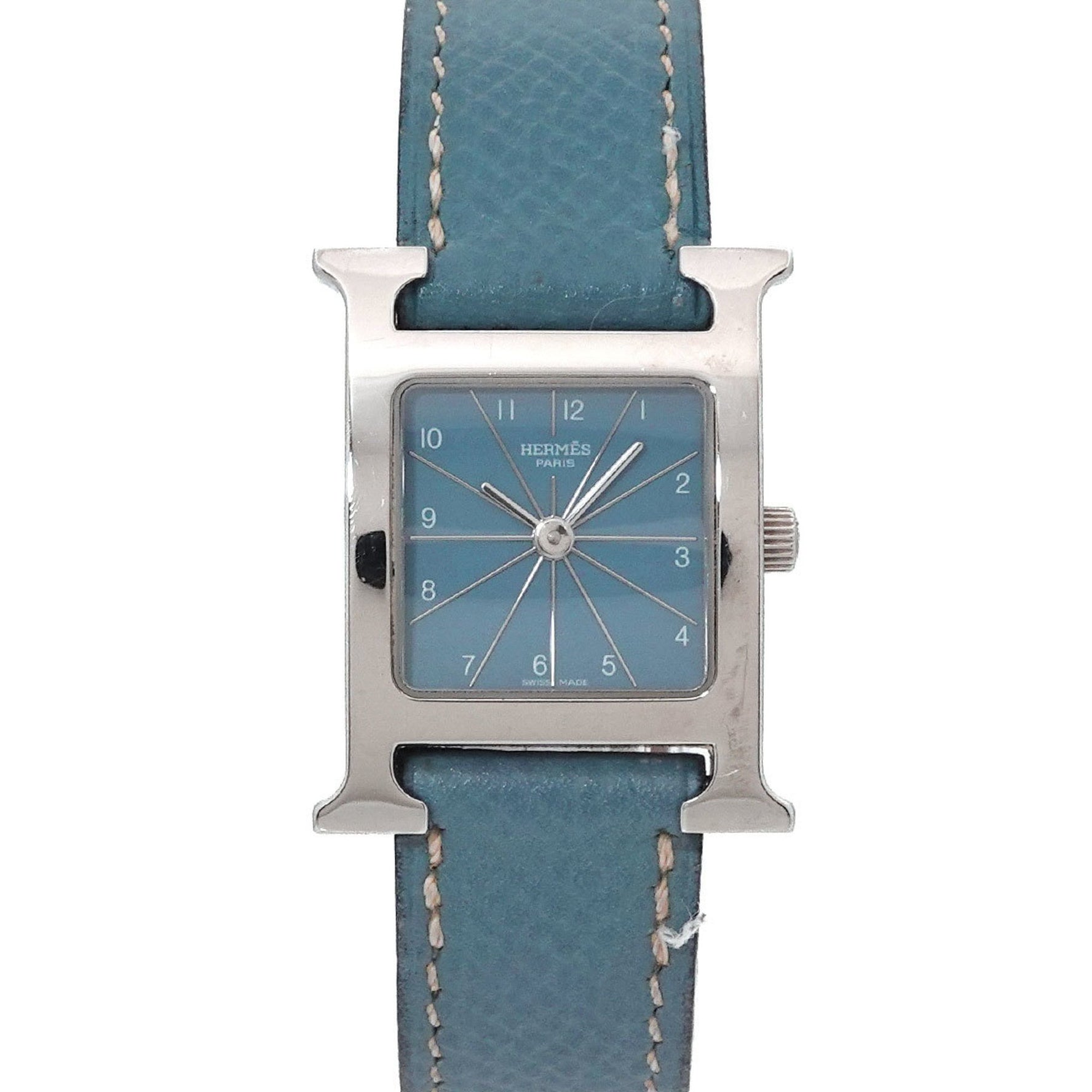 Hermès H Watch 210 Blue Quartz