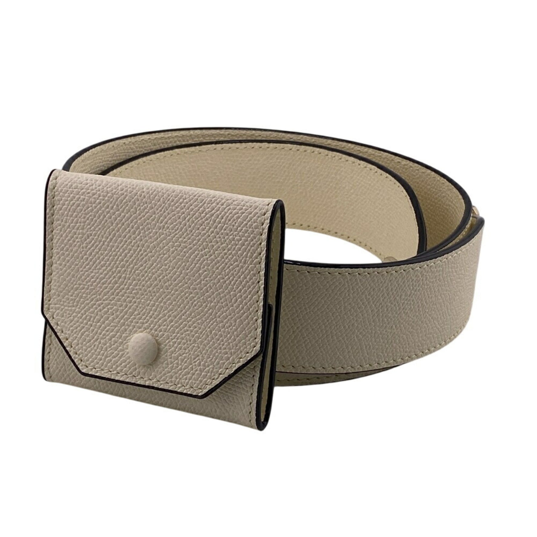 Valextra Coin Shoulder Strap White Women's