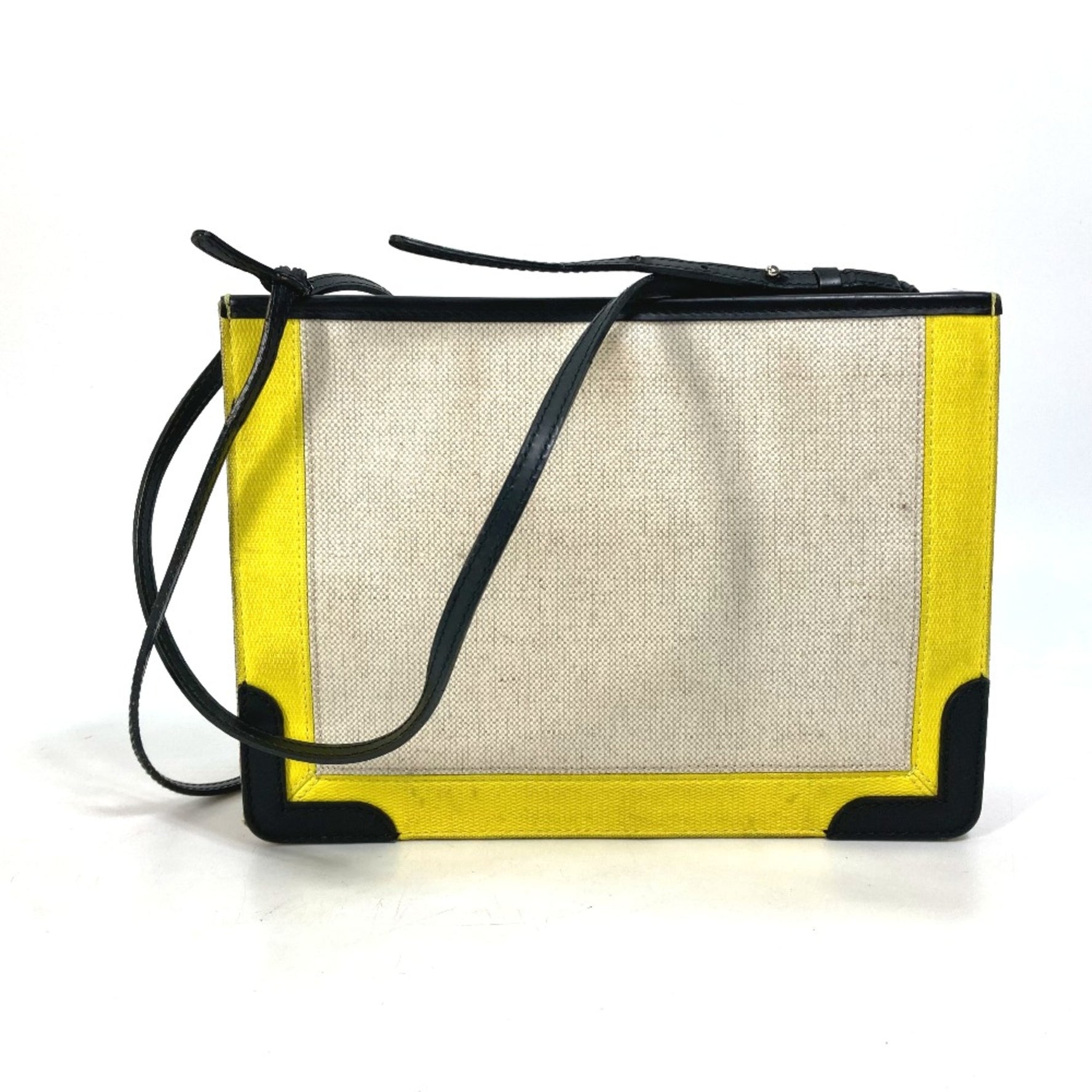 Balenciaga Crossbody Clutch bag pouch Shoulder Bag Black x Beige