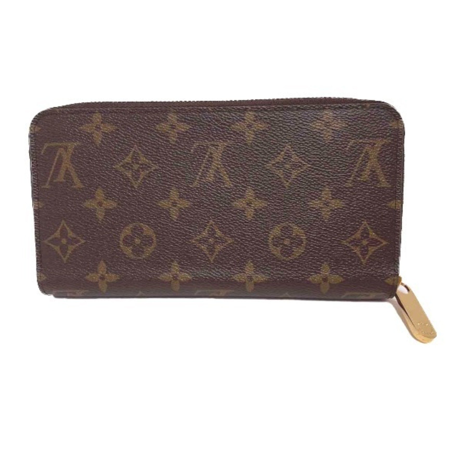 Louis Vuitton Round Zipper Monogram Zippy Wallet Fuchsia Long LV