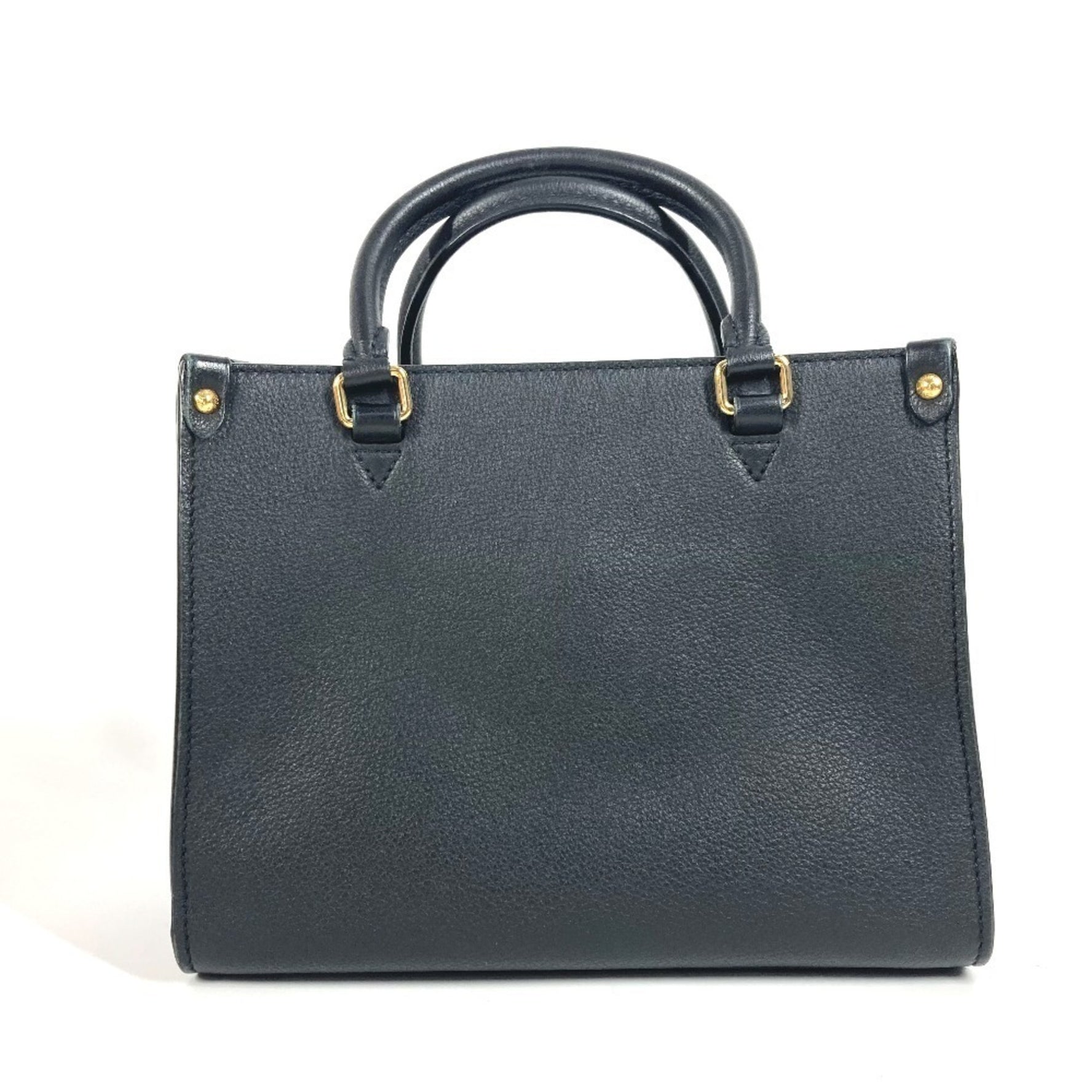 Louis Vuitton Lock & Go Bag Shoulder Crossbody Tote Handbag Noir Black