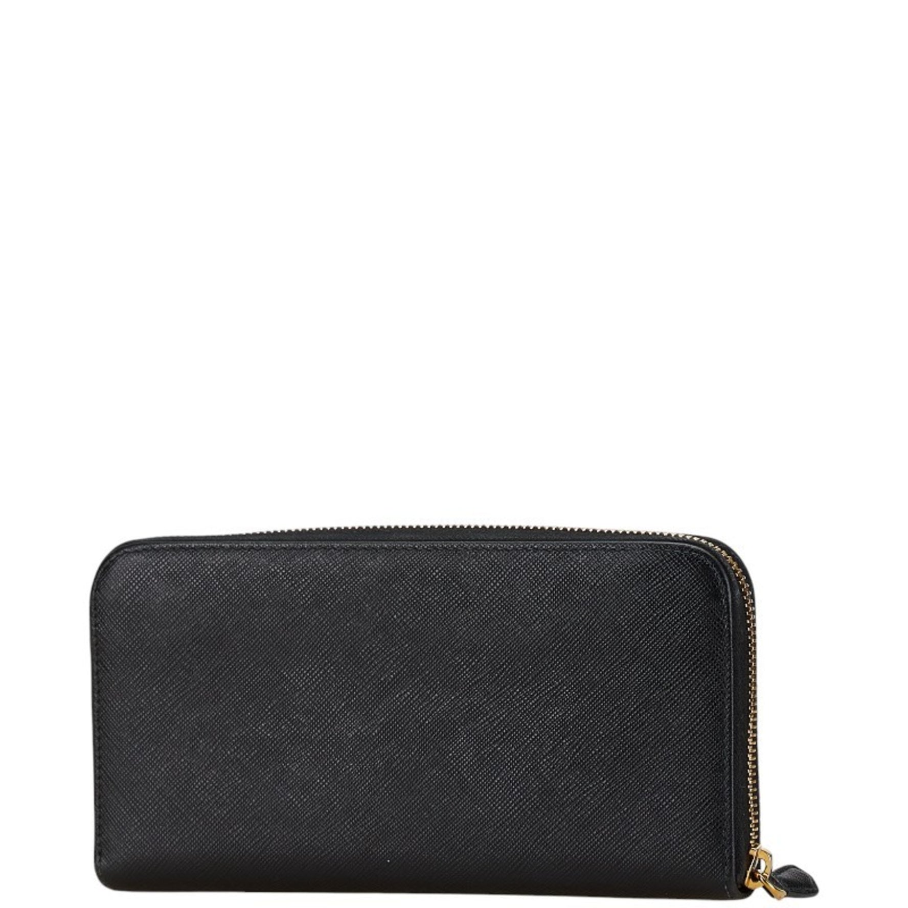 Prada Ribbon Round Long Wallet Saffiano