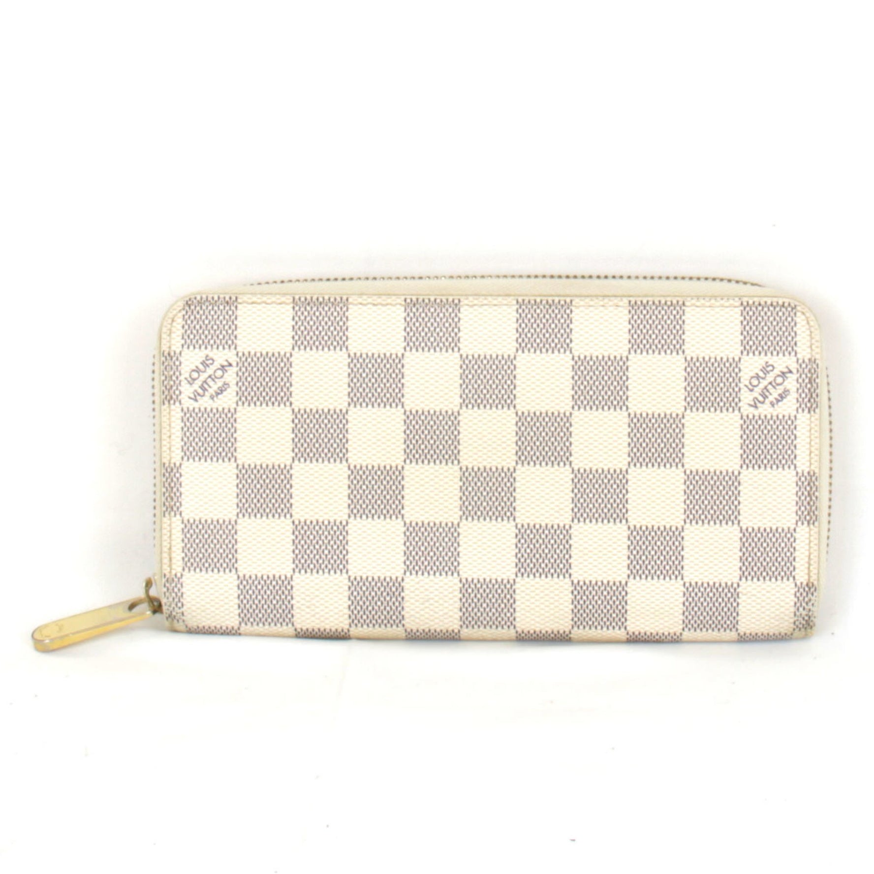 Louis Vuitton Zippy Wallet Long Damier Azur Canvas