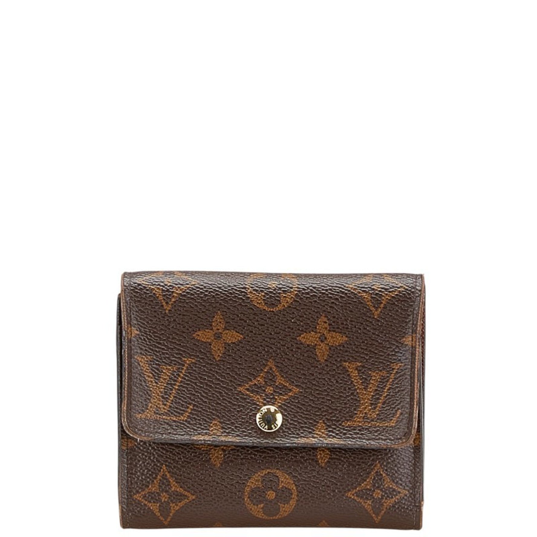Louis Vuitton Monogram Portefeuille Anais Tri-fold Wallet Leather