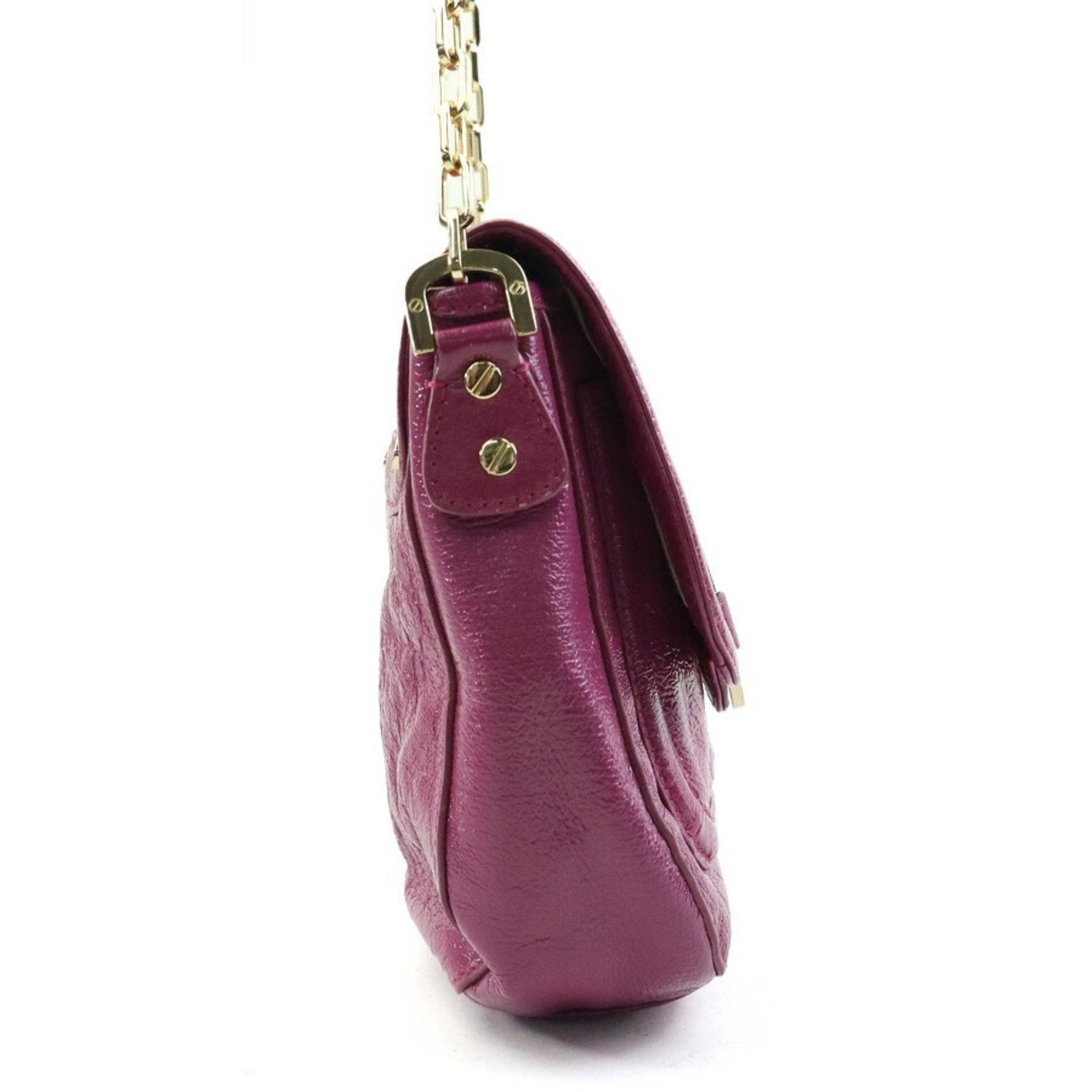 Tory Burch Shoulder Bag Leather Pink Purple