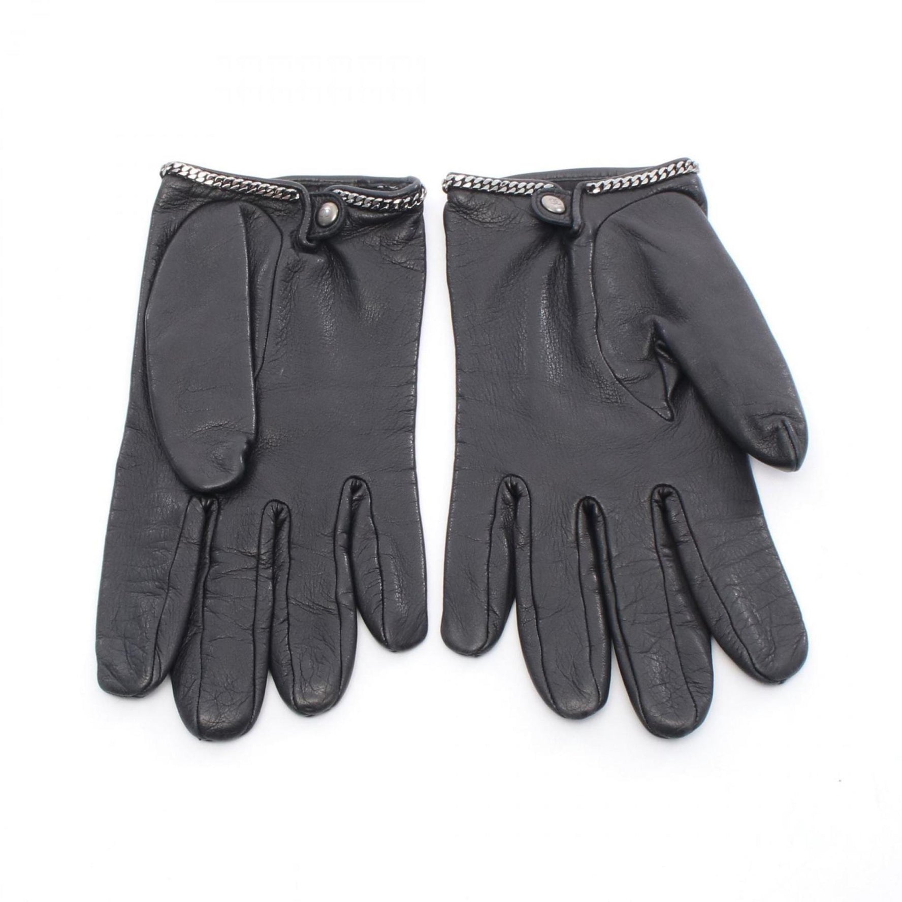 CHANEL Coco Mark Gloves, Lambskin Leather