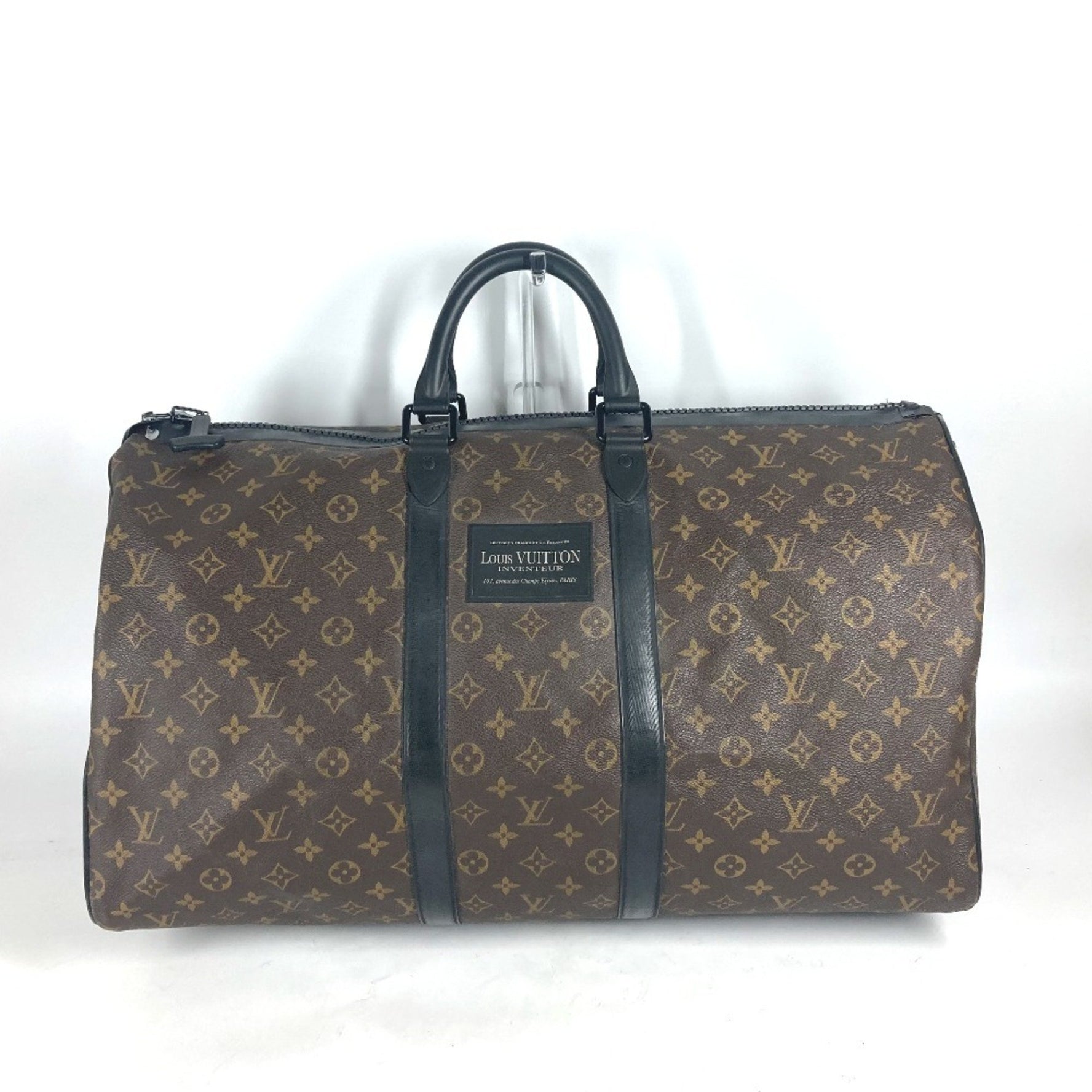 Louis Vuitton Monogram Watercolor Keepall Bandouliere 55 Bag Boston Canvas Men's Brown