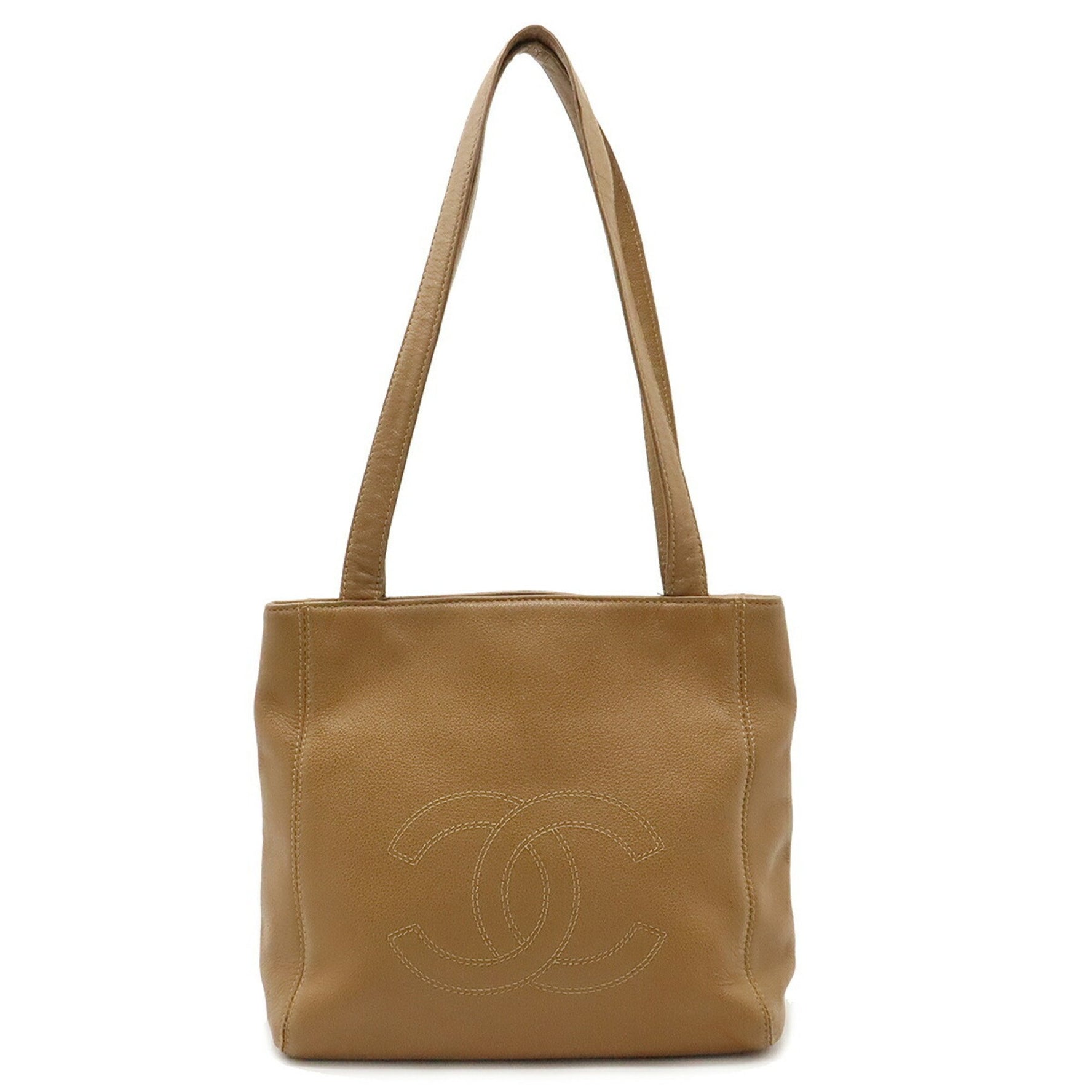 CHANEL Coco Mark Tote Bag Shoulder Leather