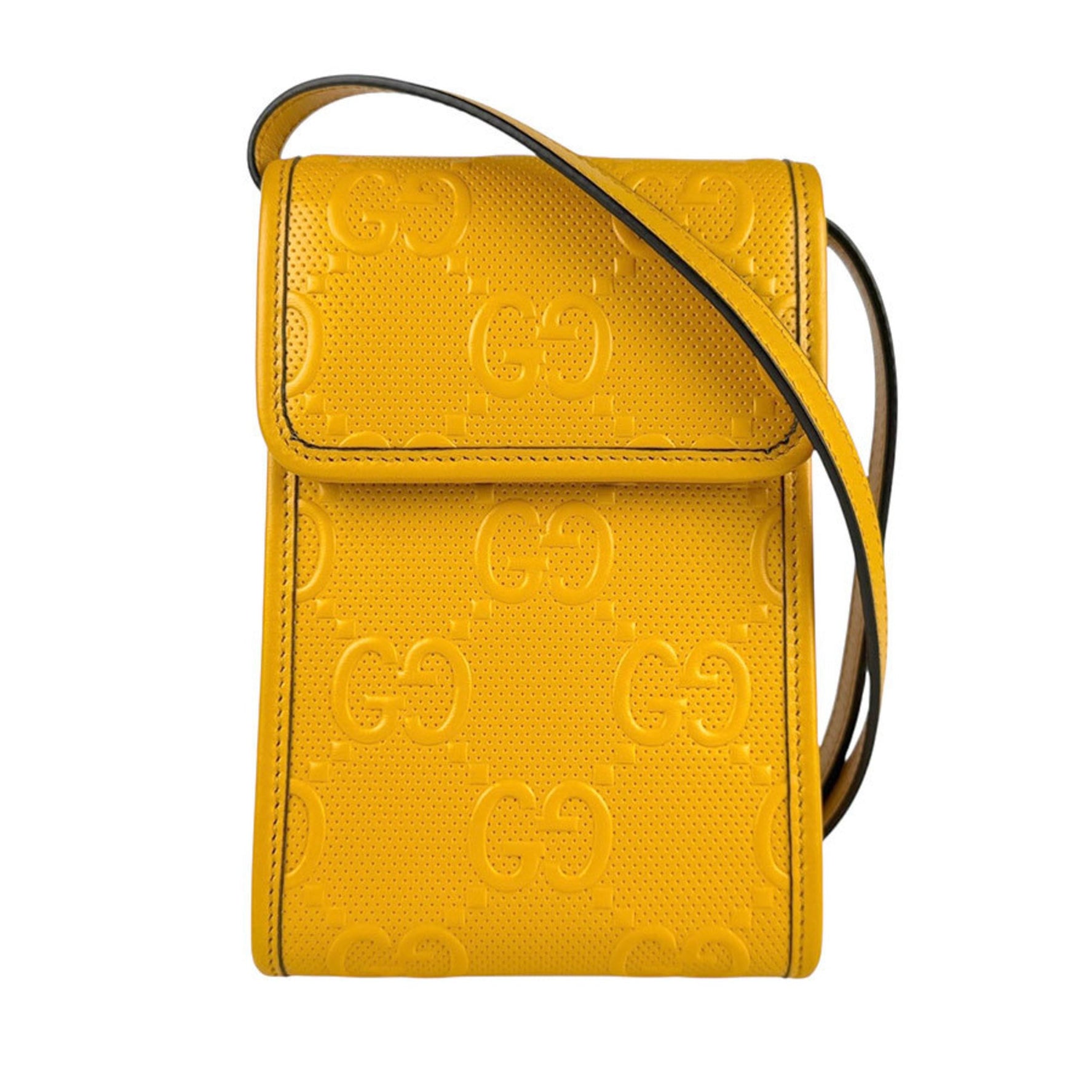 Gucci GG embossed leather shoulder bag in