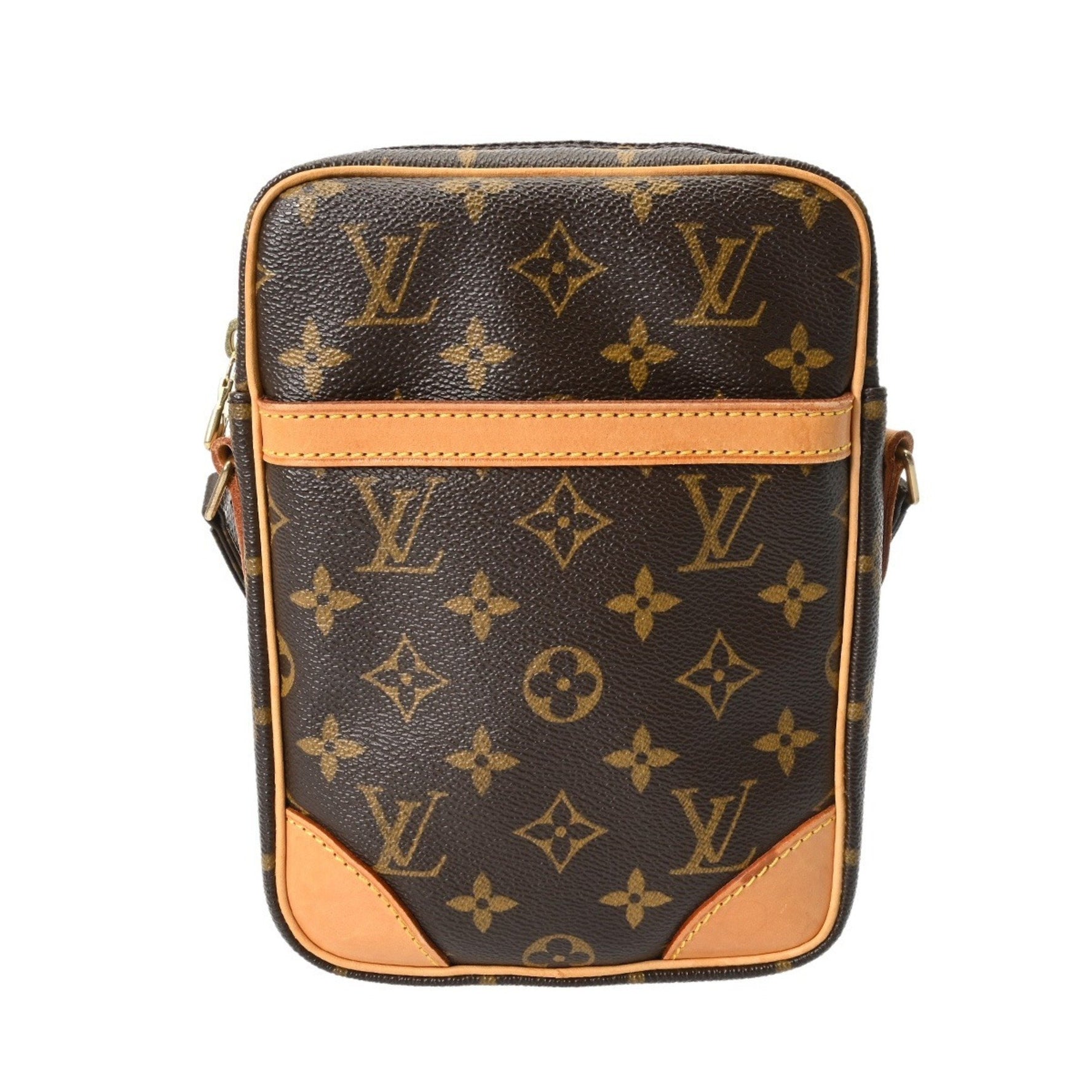 LOUIS VUITTON Monogram Danube Brown Canvas Shoulder Bag