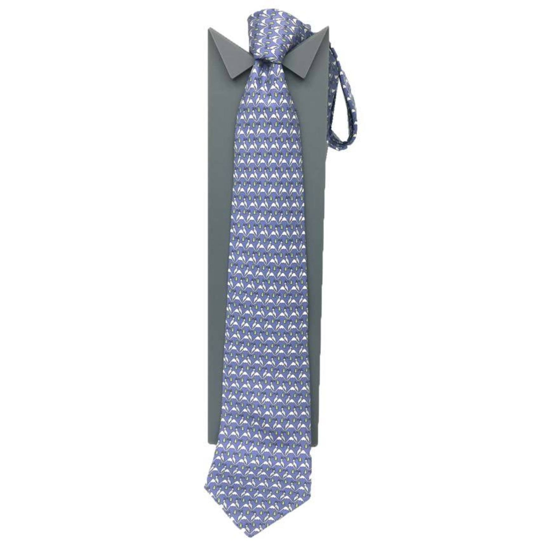 Hermes Tie Goat Mountain 100% Silk