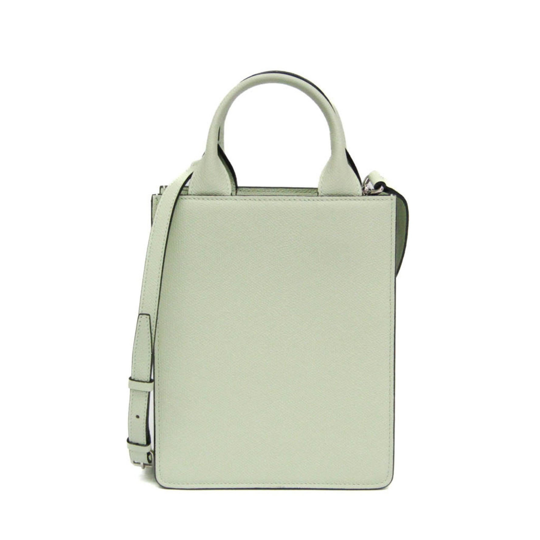 Valextra Boxy Micro WBBX0037028LRL99VN Women's Leather Handbag,Shoulder Bag Light Green