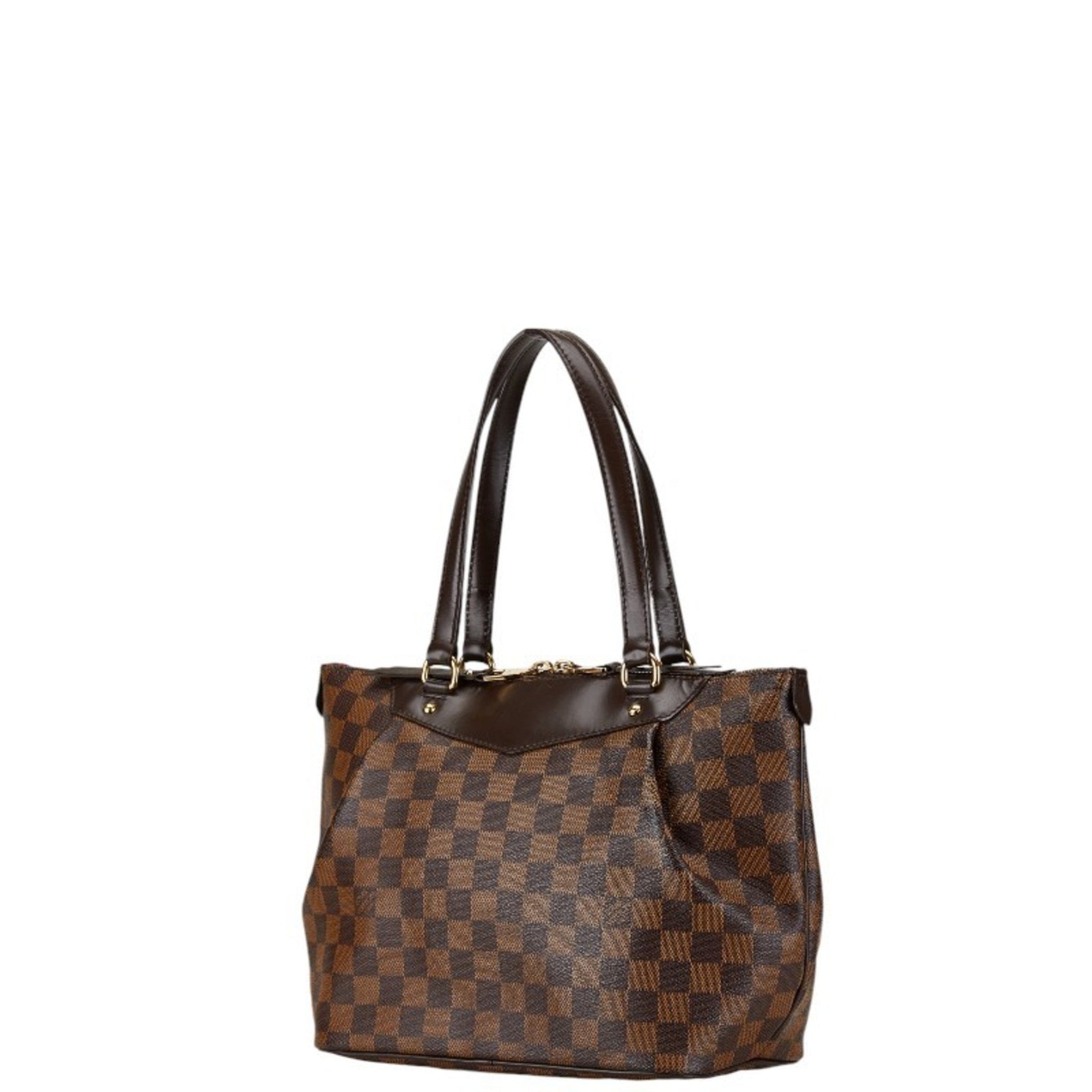 Louis Vuitton Damier Westminster PM Handbag Brown PVC Leather
