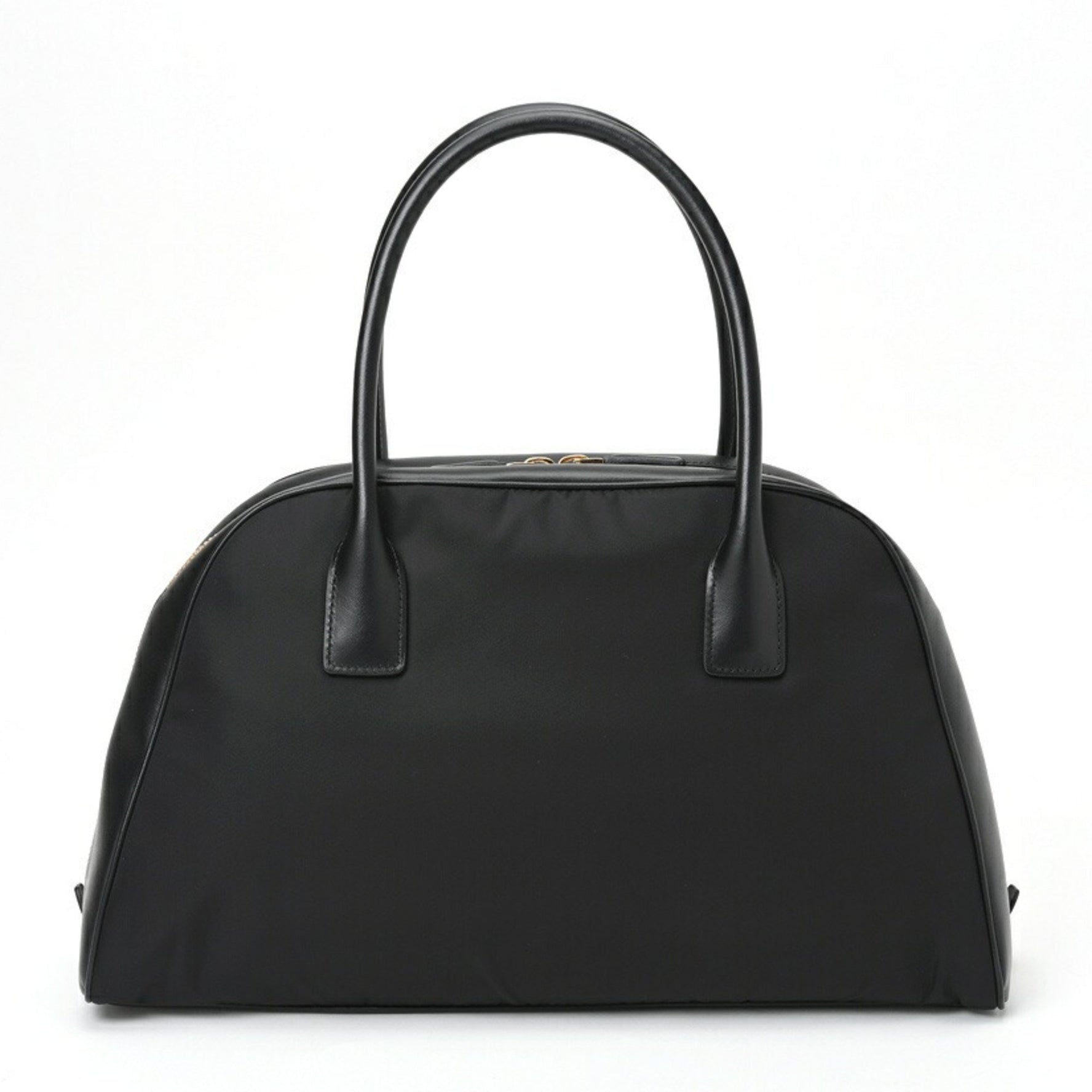 PRADA Boston Bag 1BB119 Nylon Leather Black S-157233