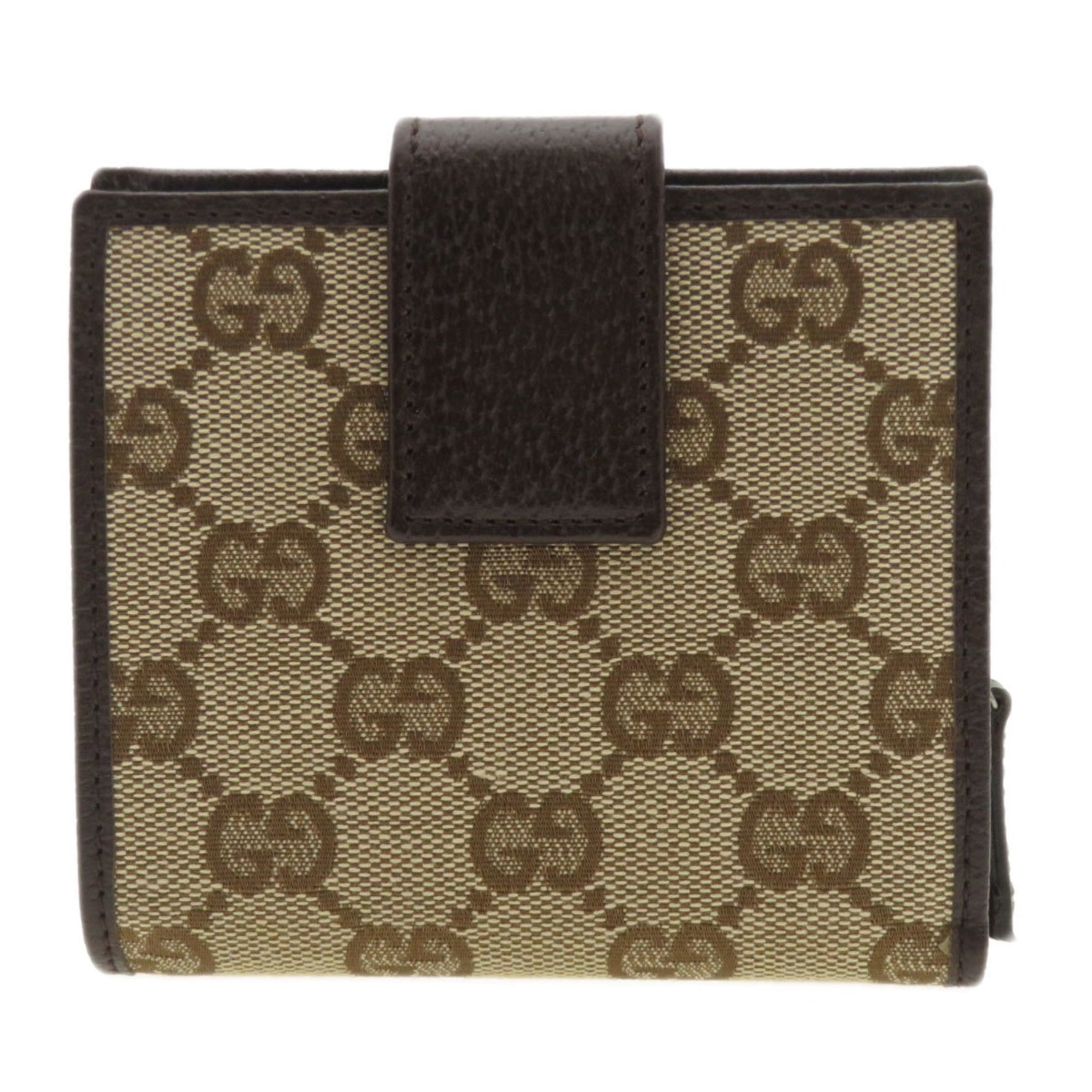 Gucci GG Bi-fold Wallet Canvas Leather