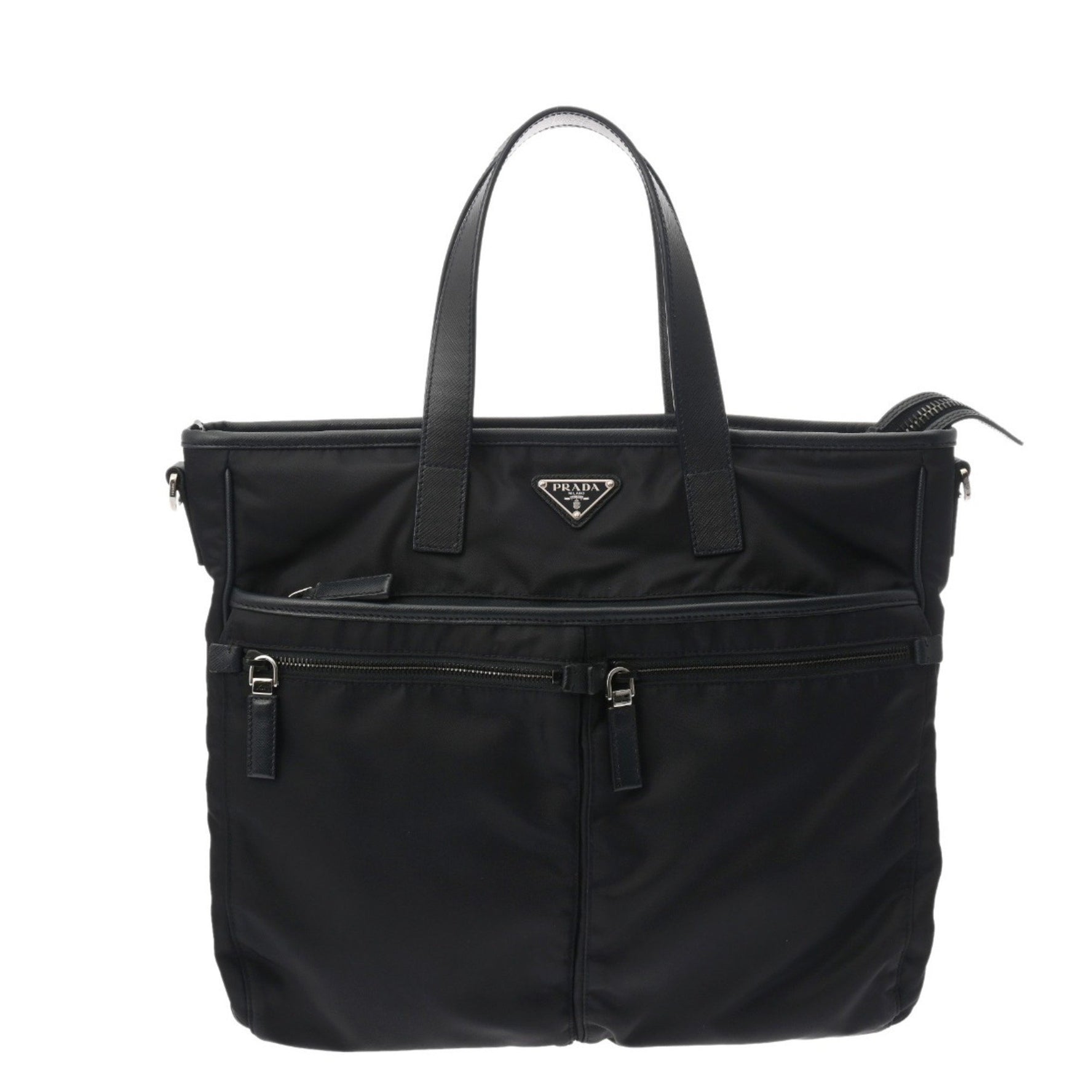 PRADA Tote Bag, Tessuto/Saffiano Leather Handbag