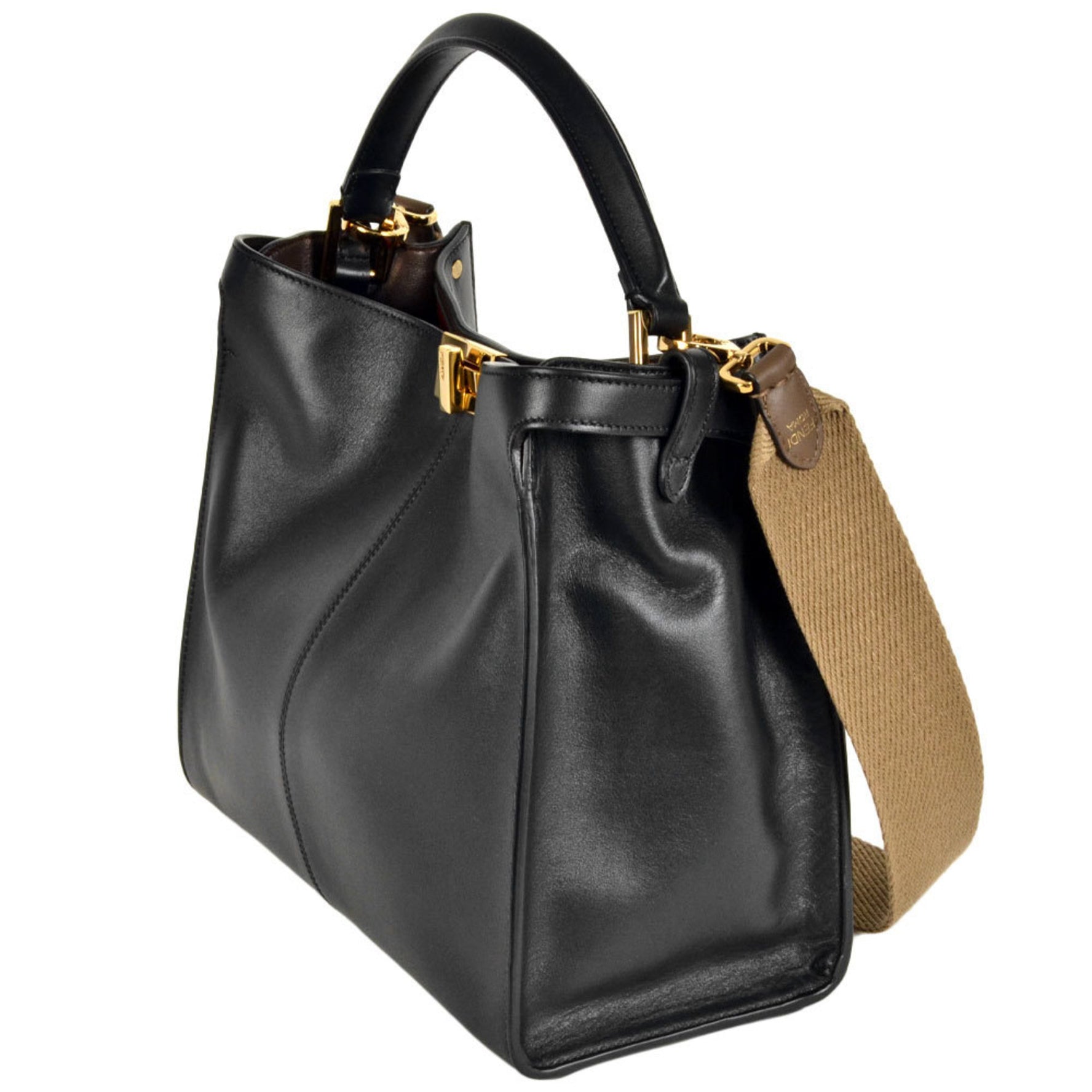 FENDI Peekaboo X-Lite Regular Handbag Leather