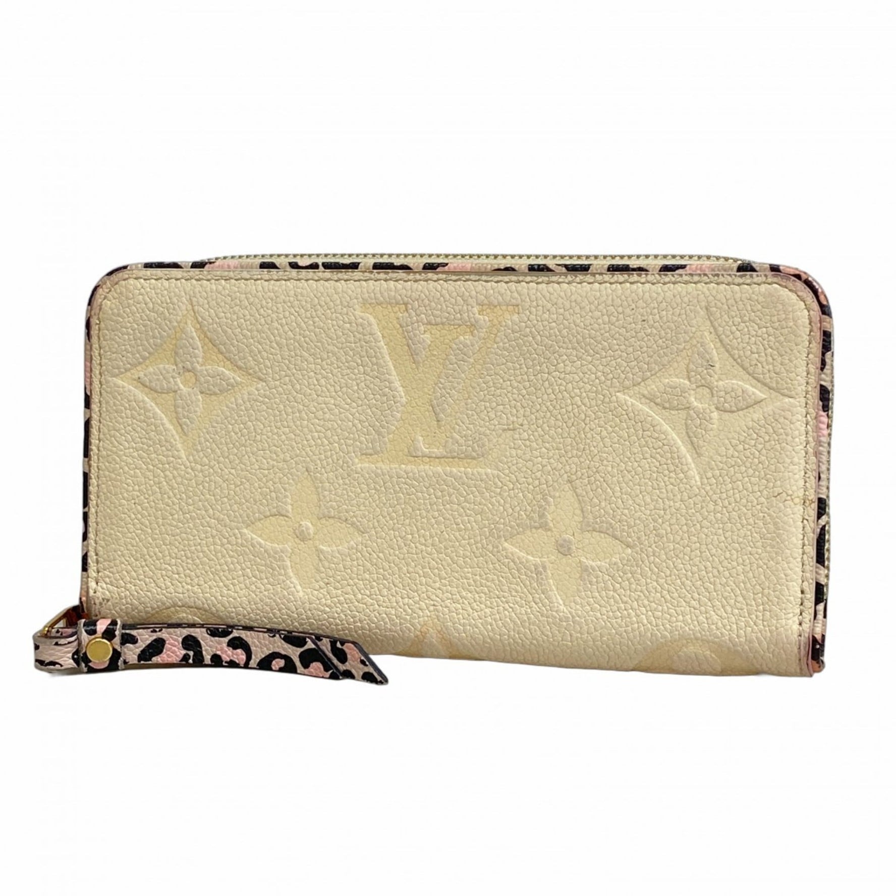 Louis Vuitton Monogram Empreinte Wild at Heart Zippy Wallet Crème