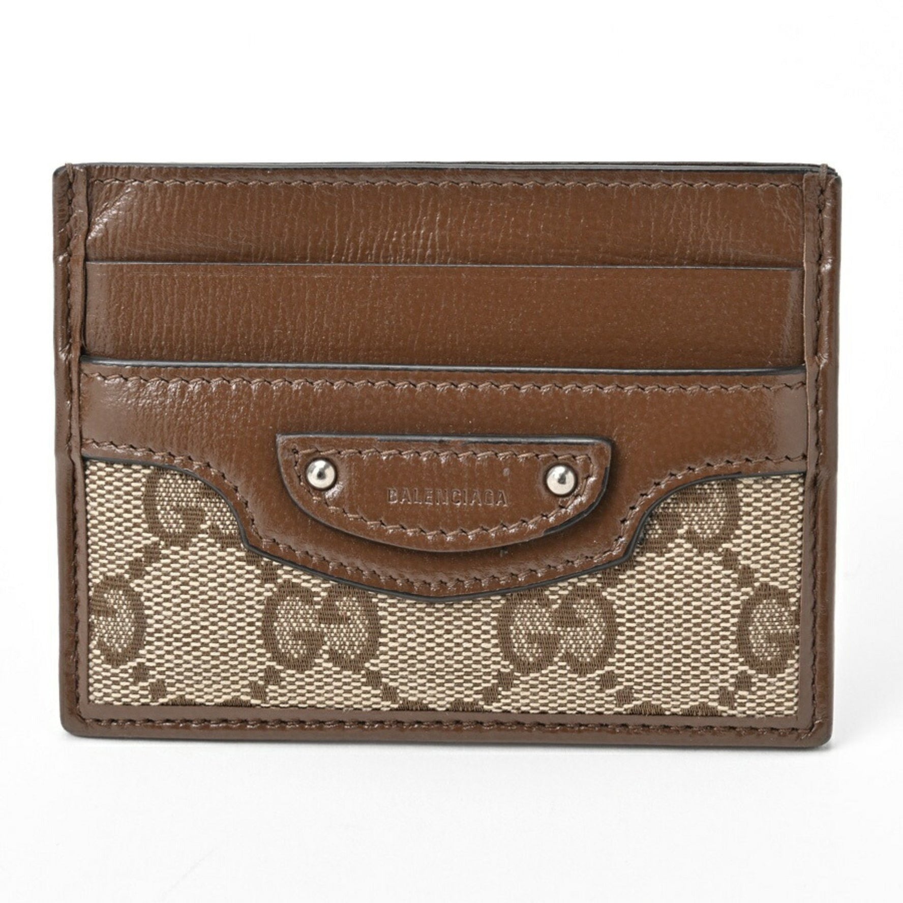 GUCCI x BALENCIAGA Hacker Project Card Case GG Canvas Leather