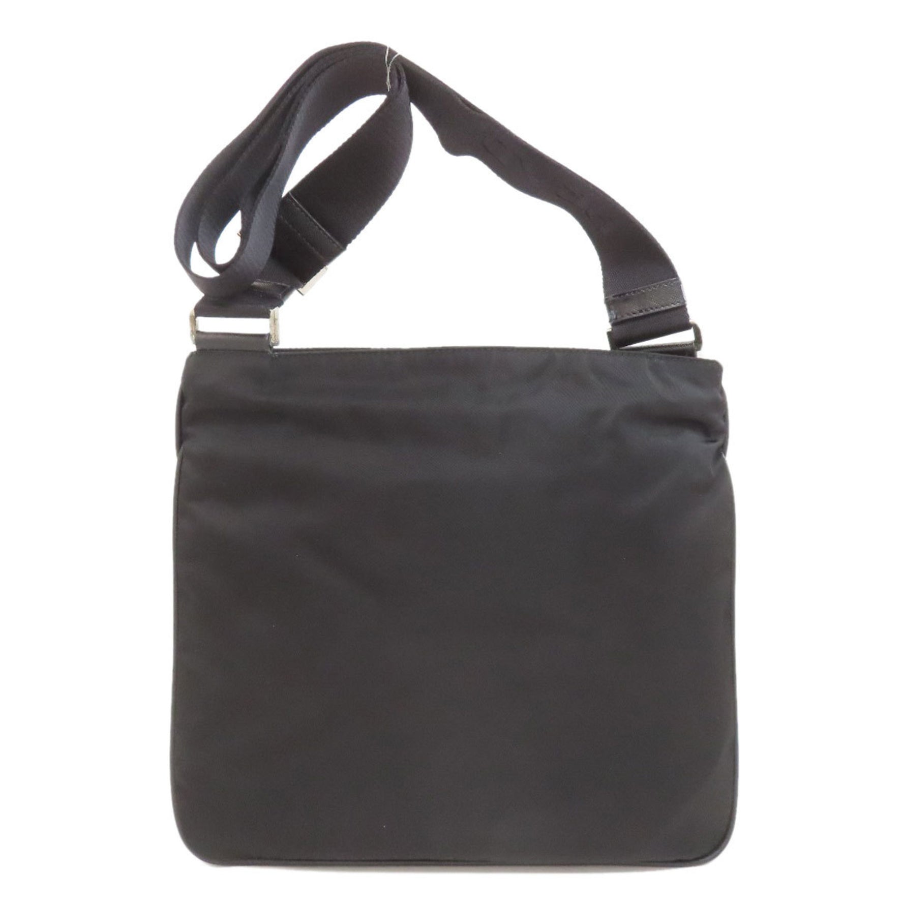 Prada logo hardware shoulder bag nylon material