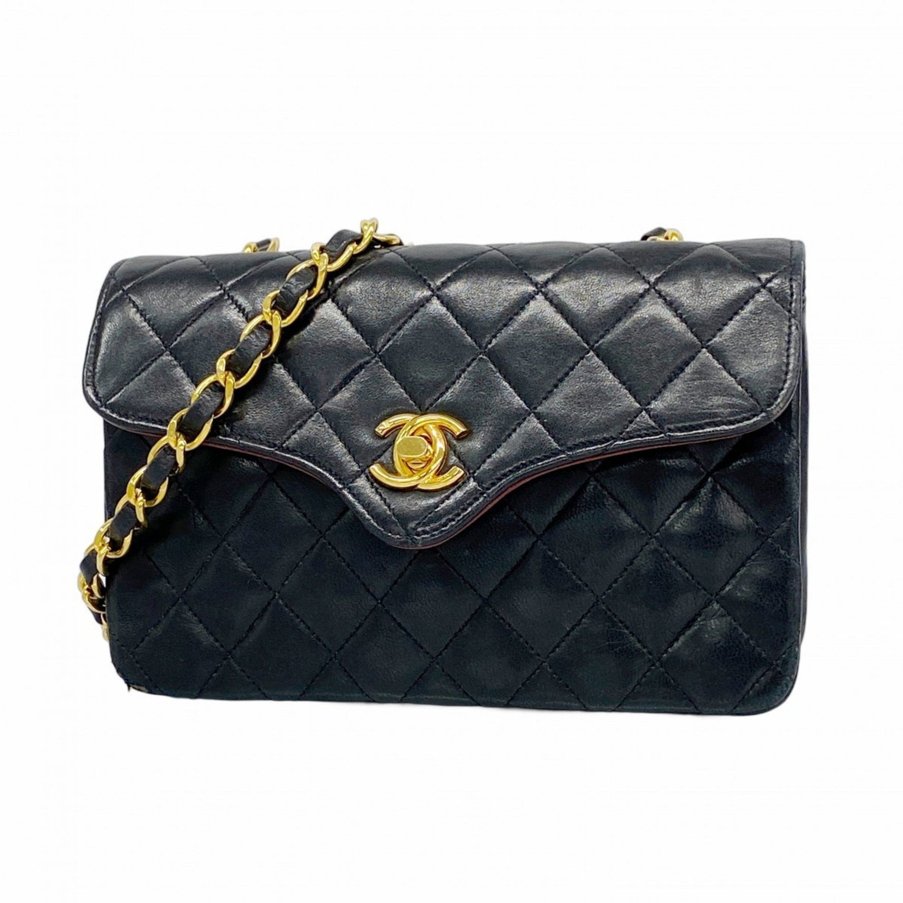 Chanel Matelasse Shoulder Bag with Chain Bag, Lambskin