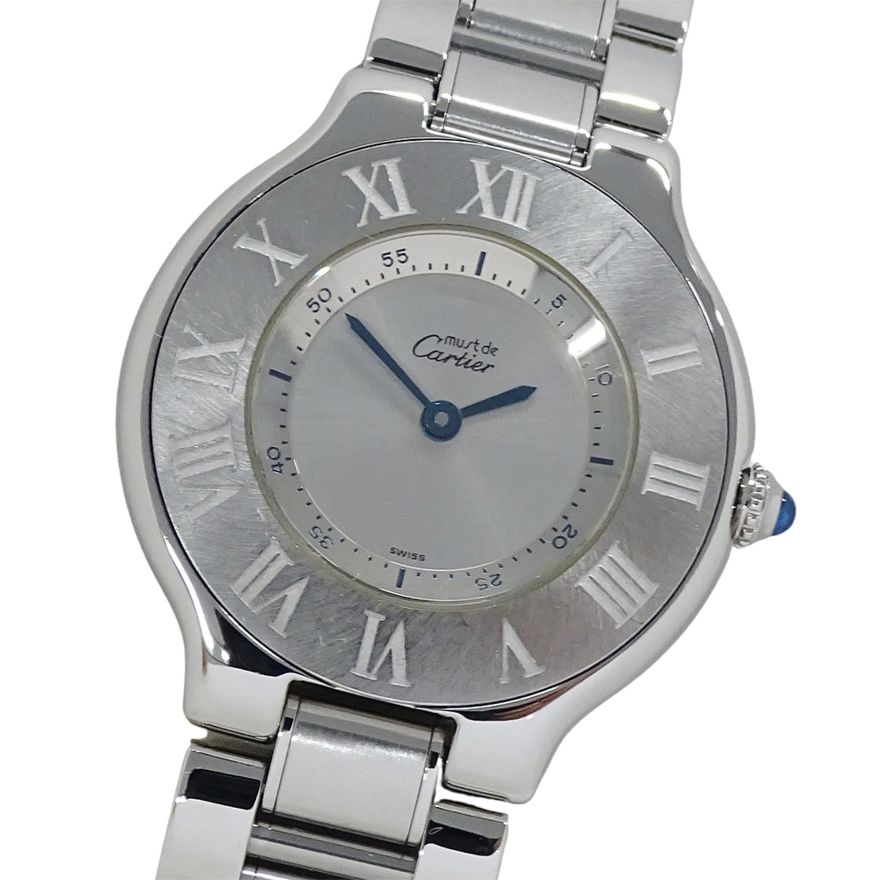 Cartier Must 21 Vantiant Quartz Watch for Stainless Steel, Polished Silver