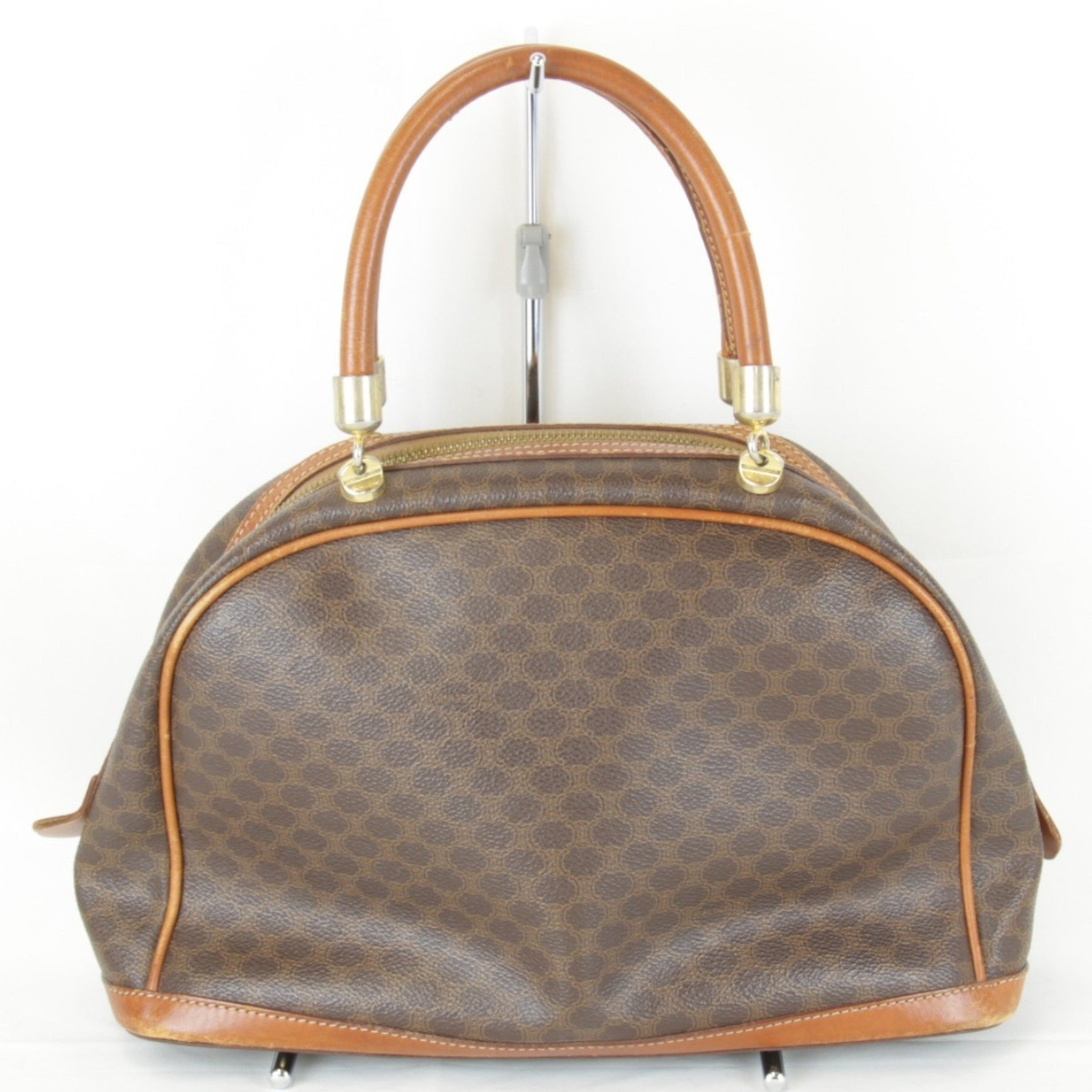 CELINE Macadam handbag, leather, half-moon bag