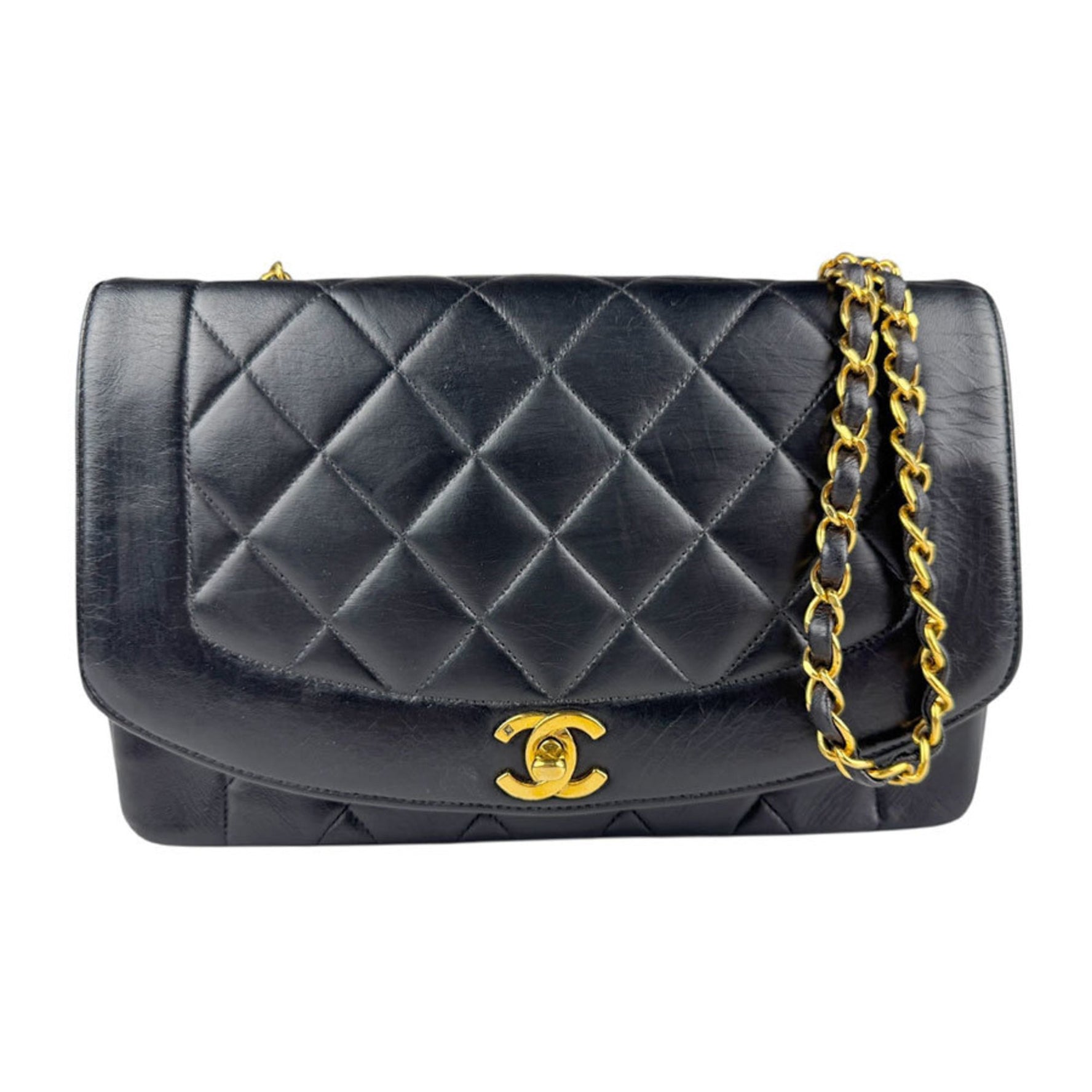 Chanel Shoulder Bag Matelasse Diana 25